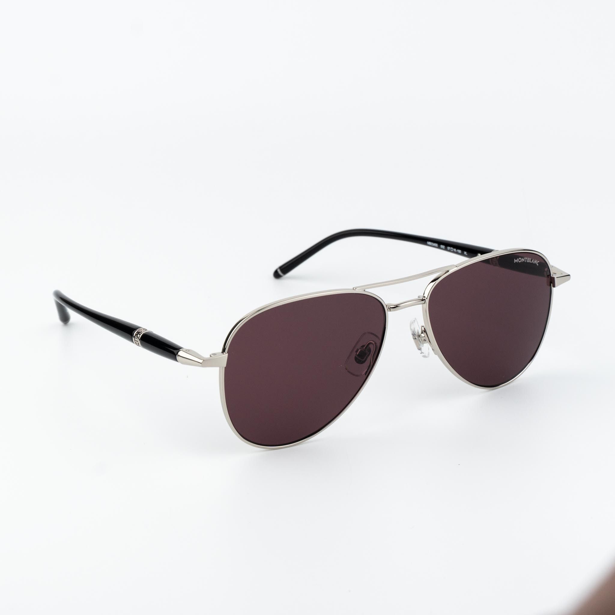 Montblanc Montblanc Men Sunglasses Pilot MB0345S 002 NEW AUTHENTIC Size ONE SIZE - 3 Thumbnail
