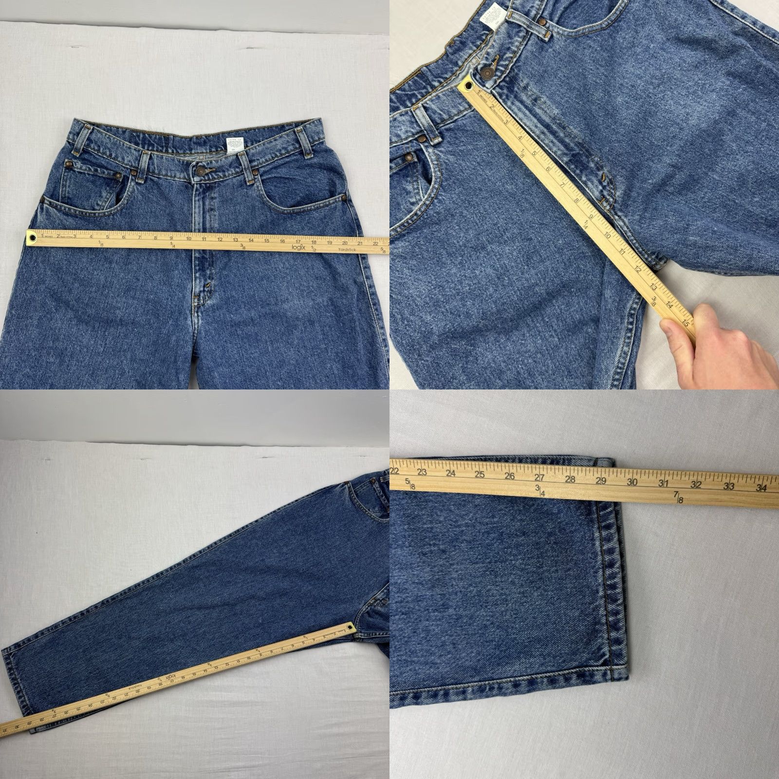 Levi's Vintage Levis 545 Loose Fit Jeans Adult 36x30 Blue Grunge Y2K 90s Brown Tab Size US 36 / EU 52 - 8 Thumbnail