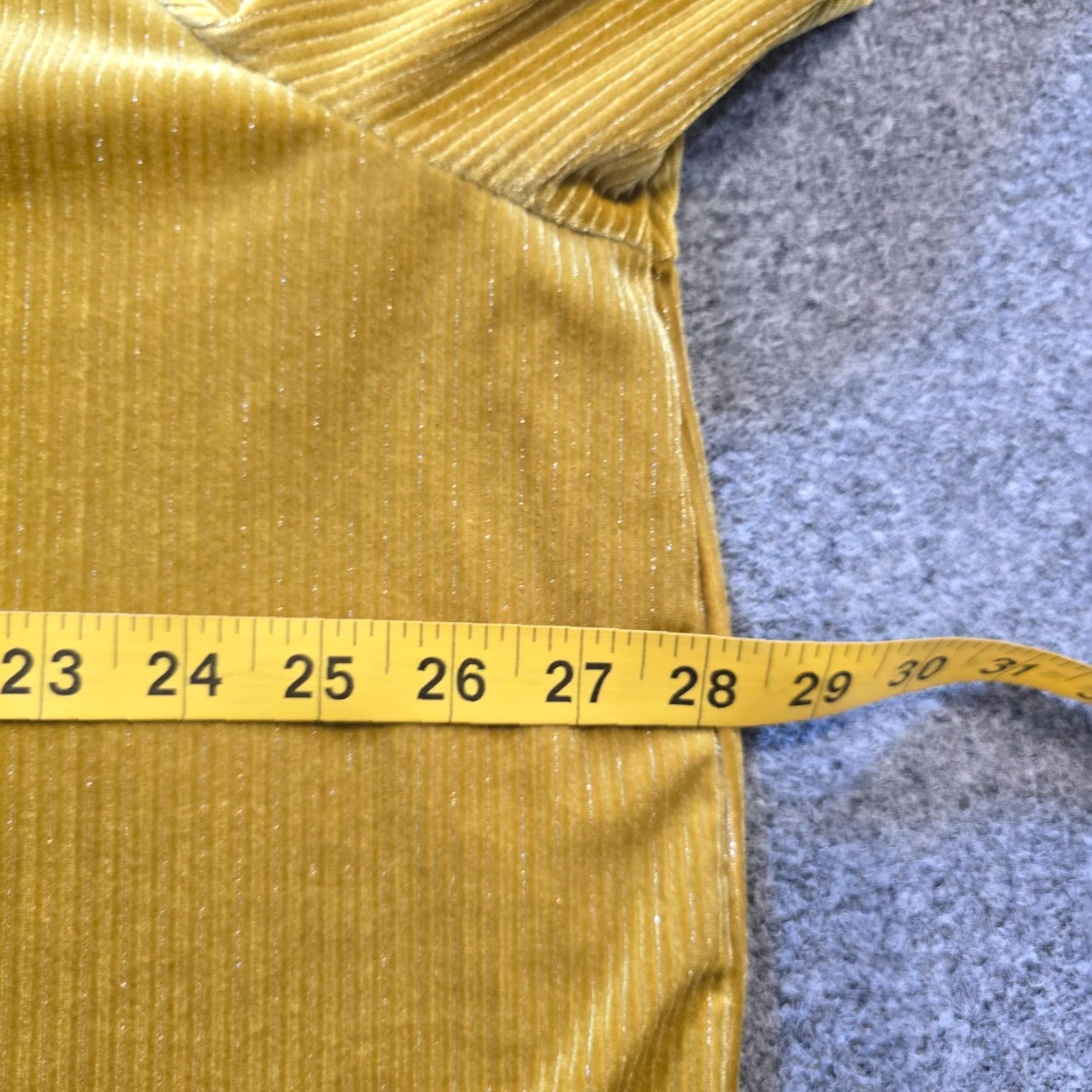 Soft Surroundings Soft Surroundings Blouse Top Womens 3X Green Yellow Velour Shimmer Button Casual Regular Plus Size Womens Mens? Wait. Size XXL / US 16-18 / IT 52-54 - 5 Thumbnail