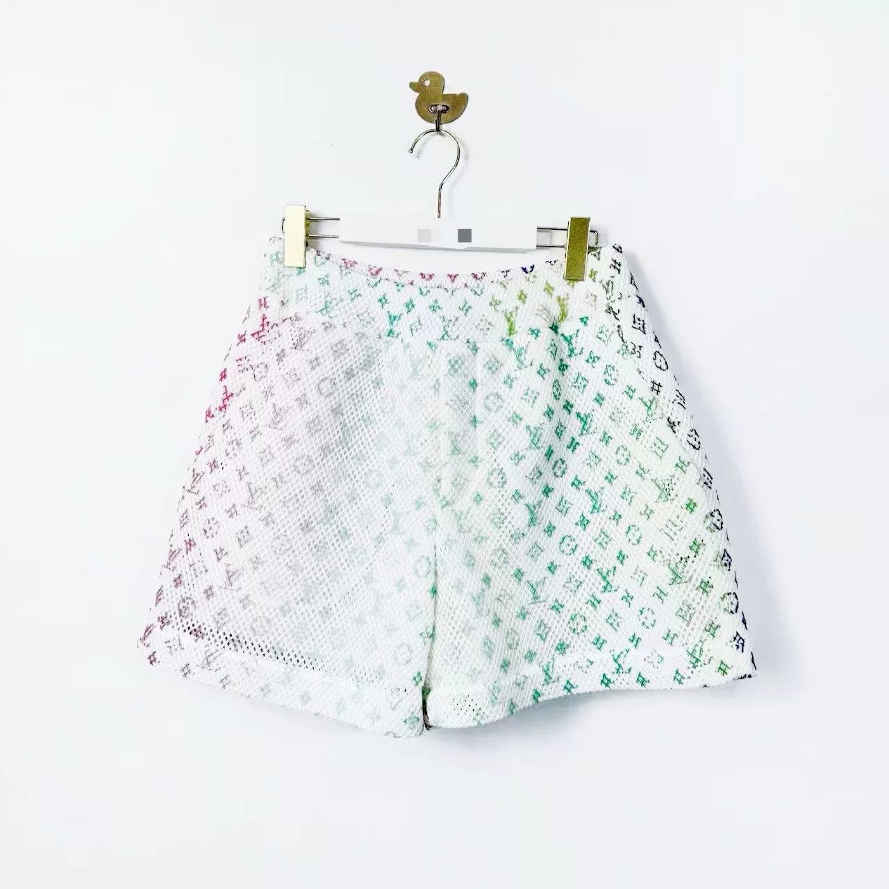 Louis Vuitton Louis Vuitton Rainbow Gradient Tulle Shorts Size 40" / US 18 - 1 Thumbnail