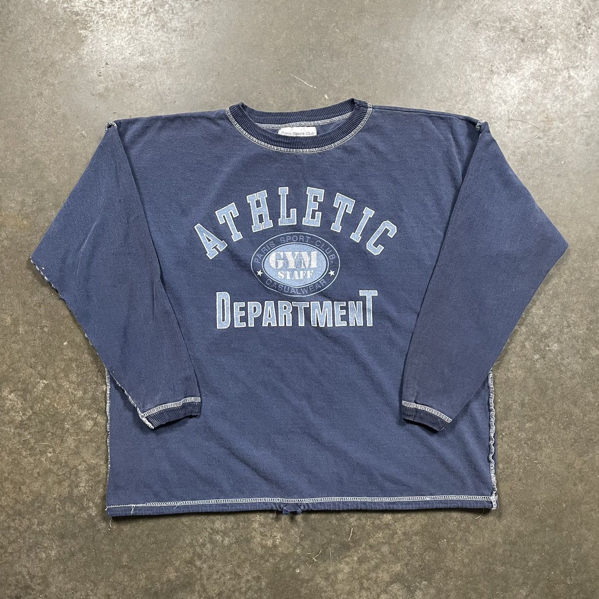 Vintage Vintage 90s Paris Sport Club Athletic Department Sweatshirt Size US L / EU 52-54 / 3 - 1 Thumbnail