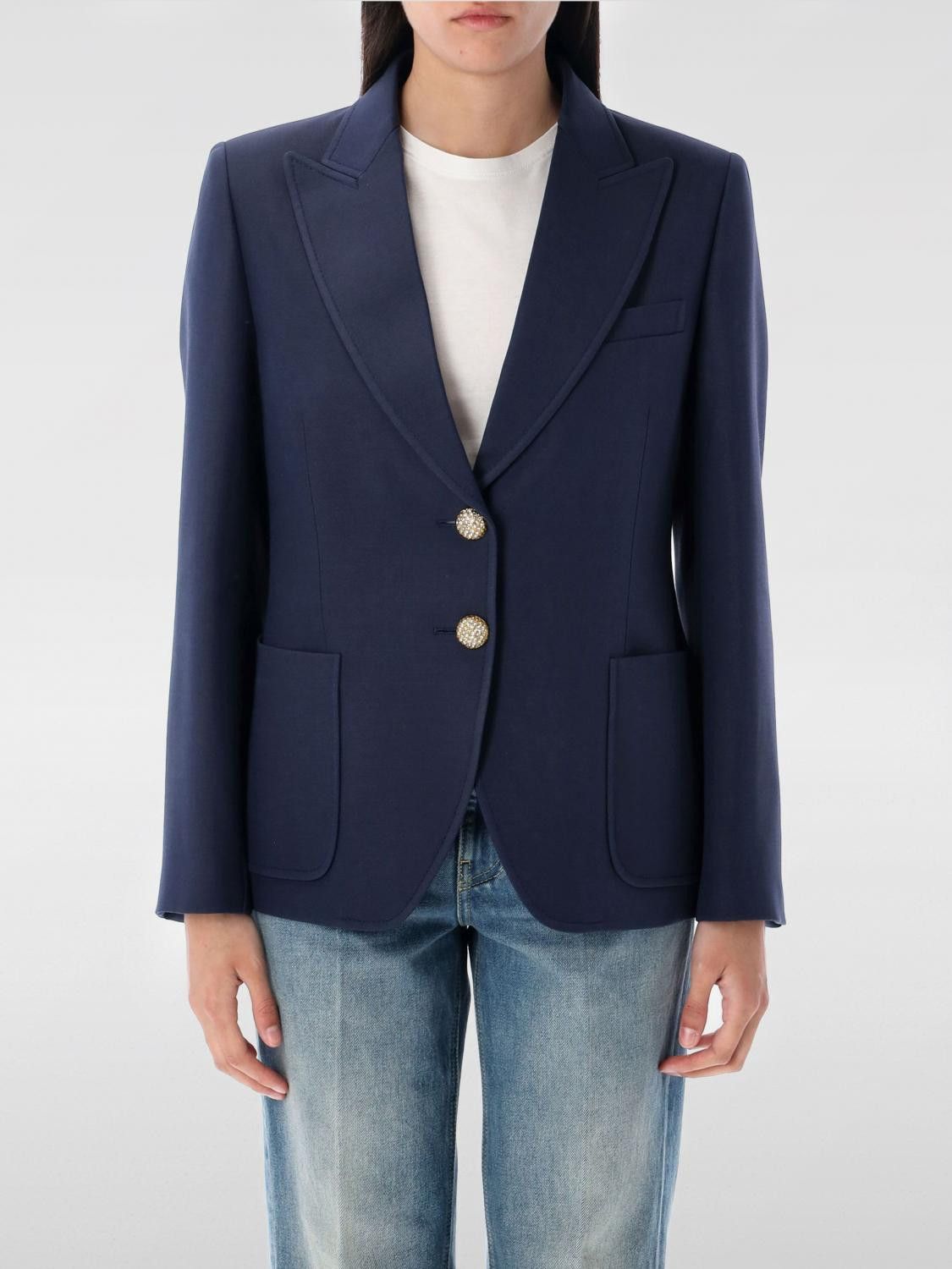 Valentino Valentino Jacket Woman Blue Size M / US 6-8 / IT 42-44 - 1 Thumbnail