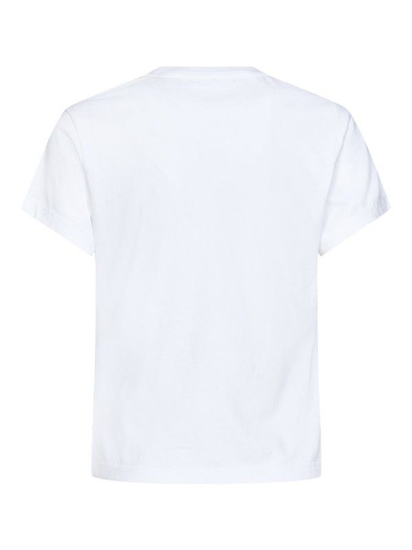 Off-White o1y1225 Logo Crewneck T-Shirt in White Size S / US 4 / IT 40 - 2 Thumbnail