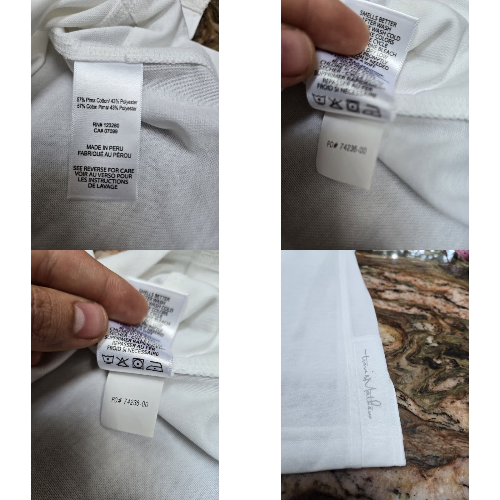 TravisMathew NWT Travis Mathew Mens White Striped Spread Collar Long Sleeve Golf Performance Polo 2XL Athletic Breathable NWT Size US XXL / EU 58 / 5 - 8 Thumbnail