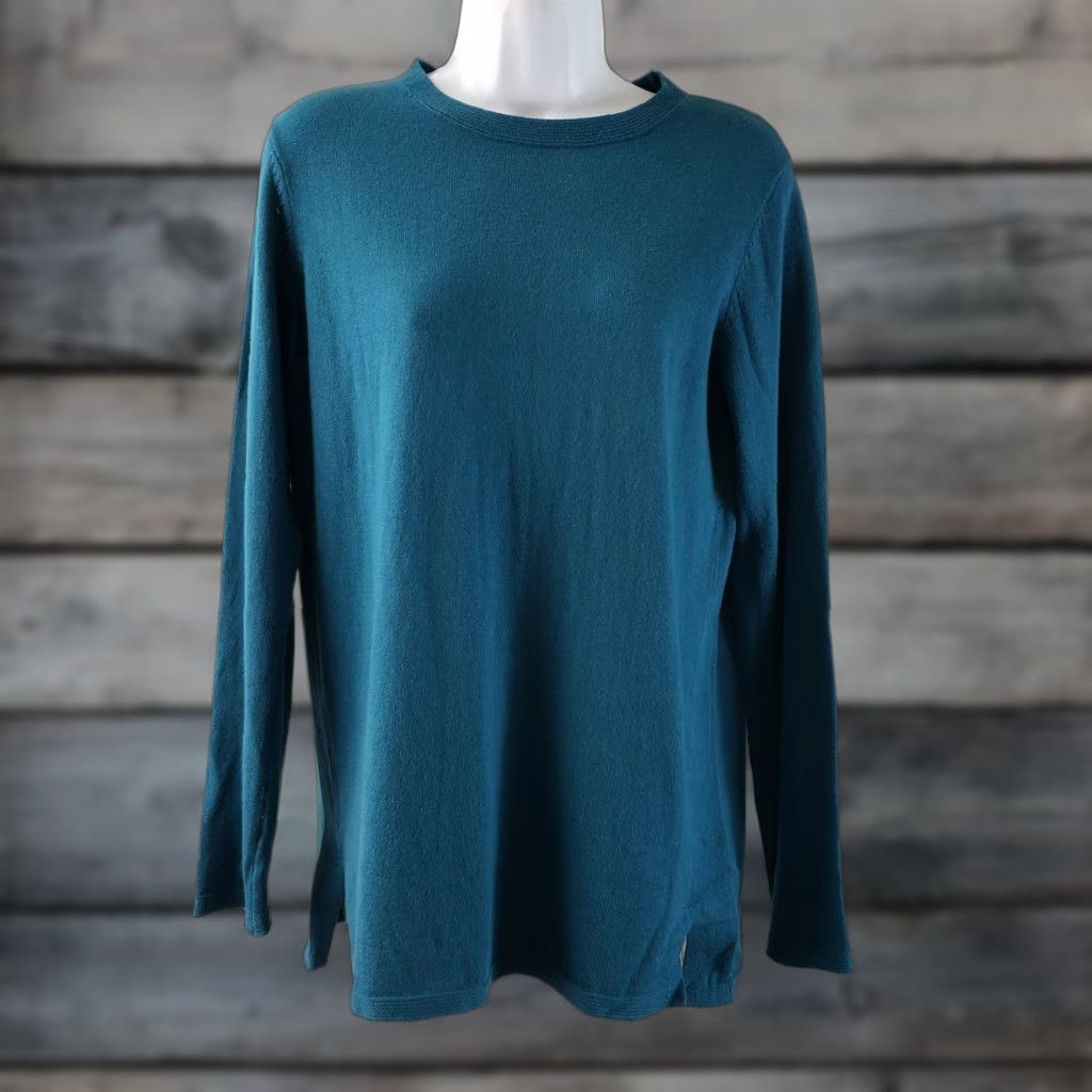 J. Jill J. Jill Womens Lightweight Sweater Sz S Blue Cotton Blend Long Sleeve Pullover Size S / US 4 / IT 40 - 1 Thumbnail