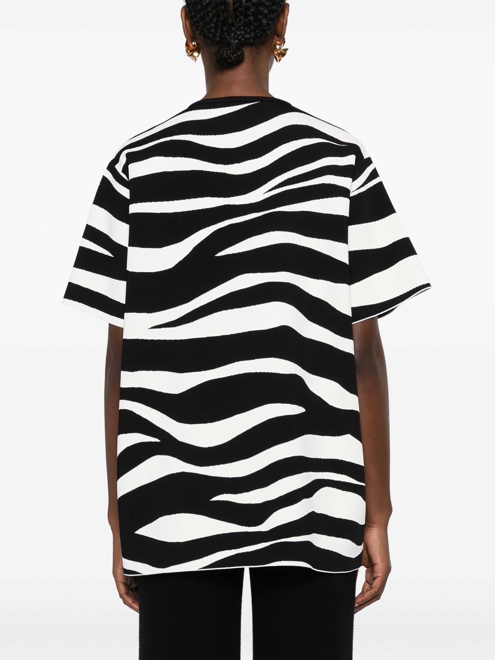 Jil Sander o1loc1c1224 T- Shirt in Black & White Size S / US 4 / IT 40 - 3 Thumbnail