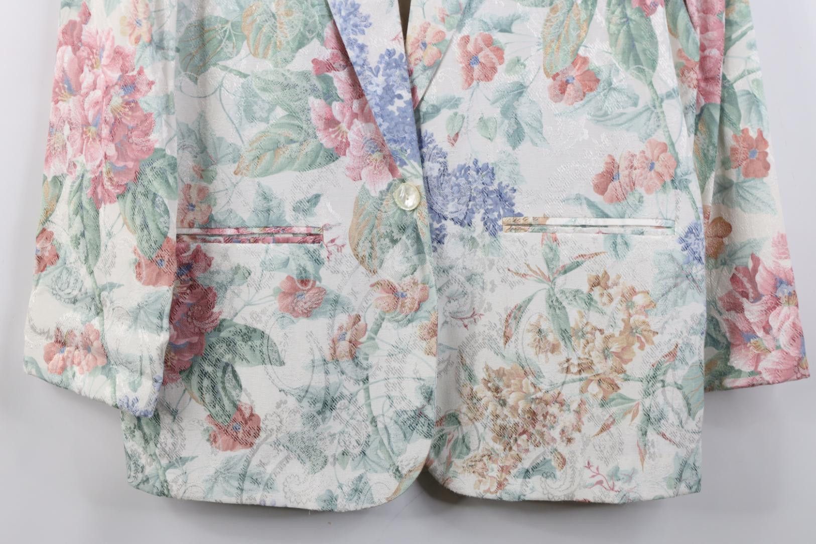 Vintage Vintage 90s Streetwear Flower Paisley Suit Blazer Jacket USA Size M / US 6-8 / IT 42-44 - 3 Thumbnail