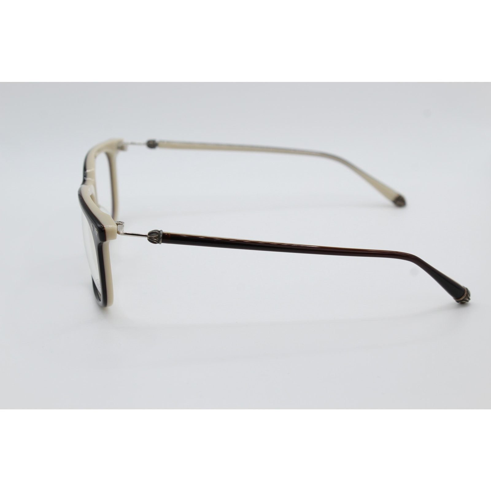 Chrome Hearts Chrome Hearts BIG RICKY BT Eyeglasses - Black and Cream Size ONE SIZE - 3 Thumbnail