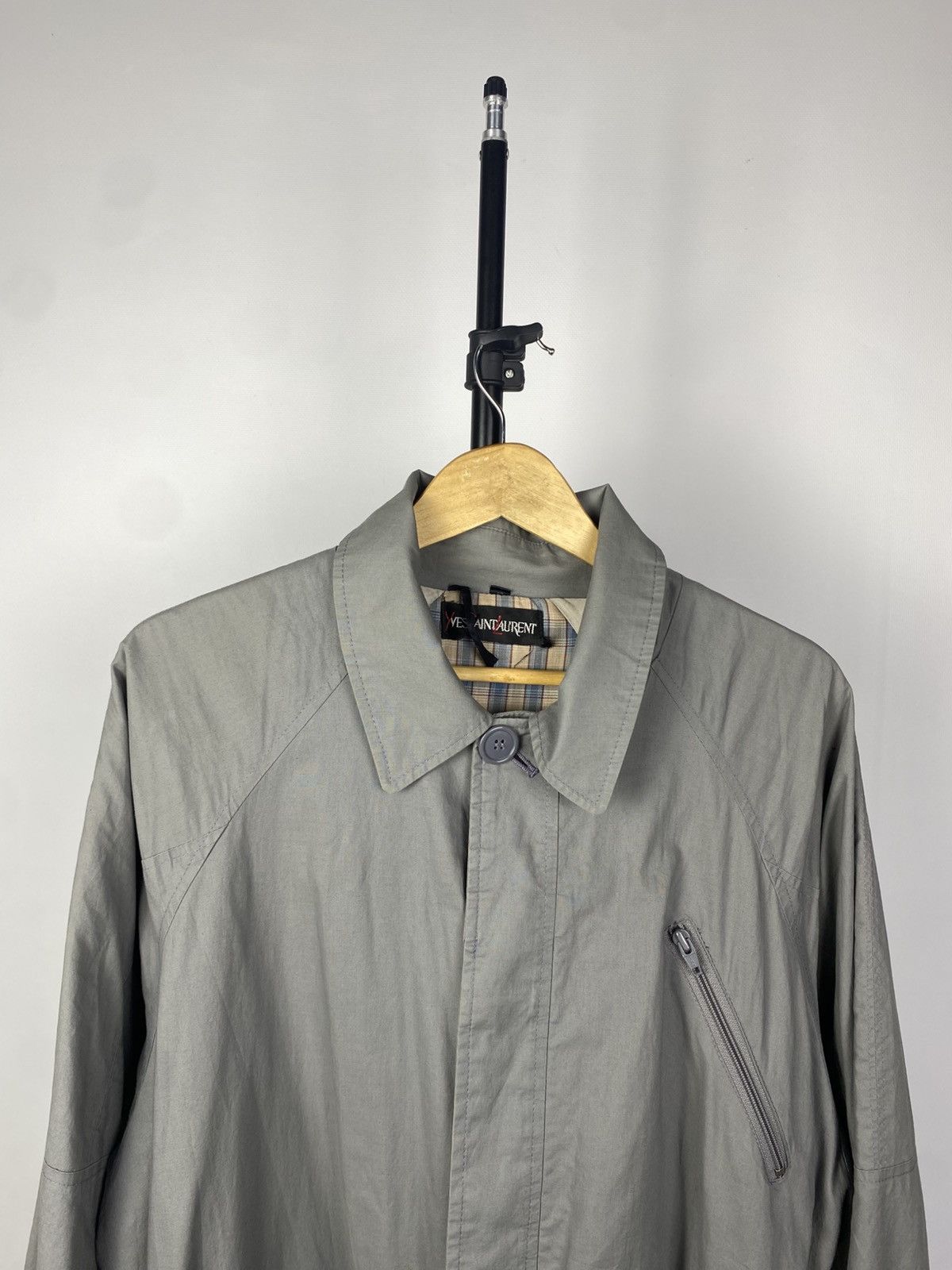 Avant Garde Vintage 80s YSL Trench Coat Luxury Old Money
