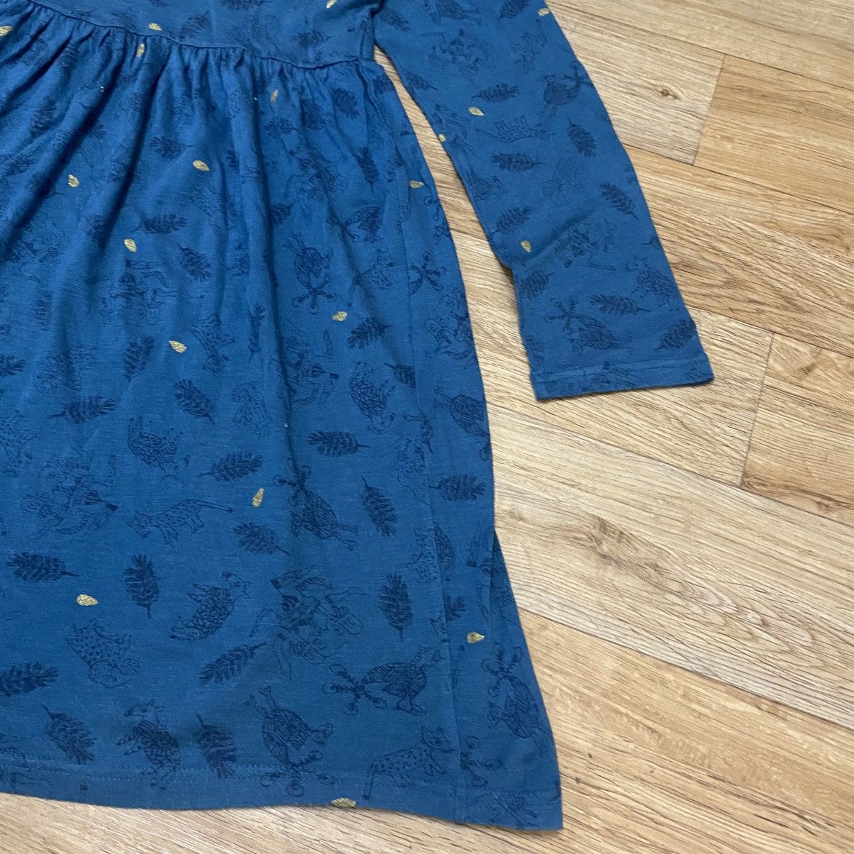 Issey Miyake Ne-net By Issey Miyake Teal Floral Leaf Pattern Mini Dress Size XS / US 0-2 / IT 36-38 - 5 Thumbnail