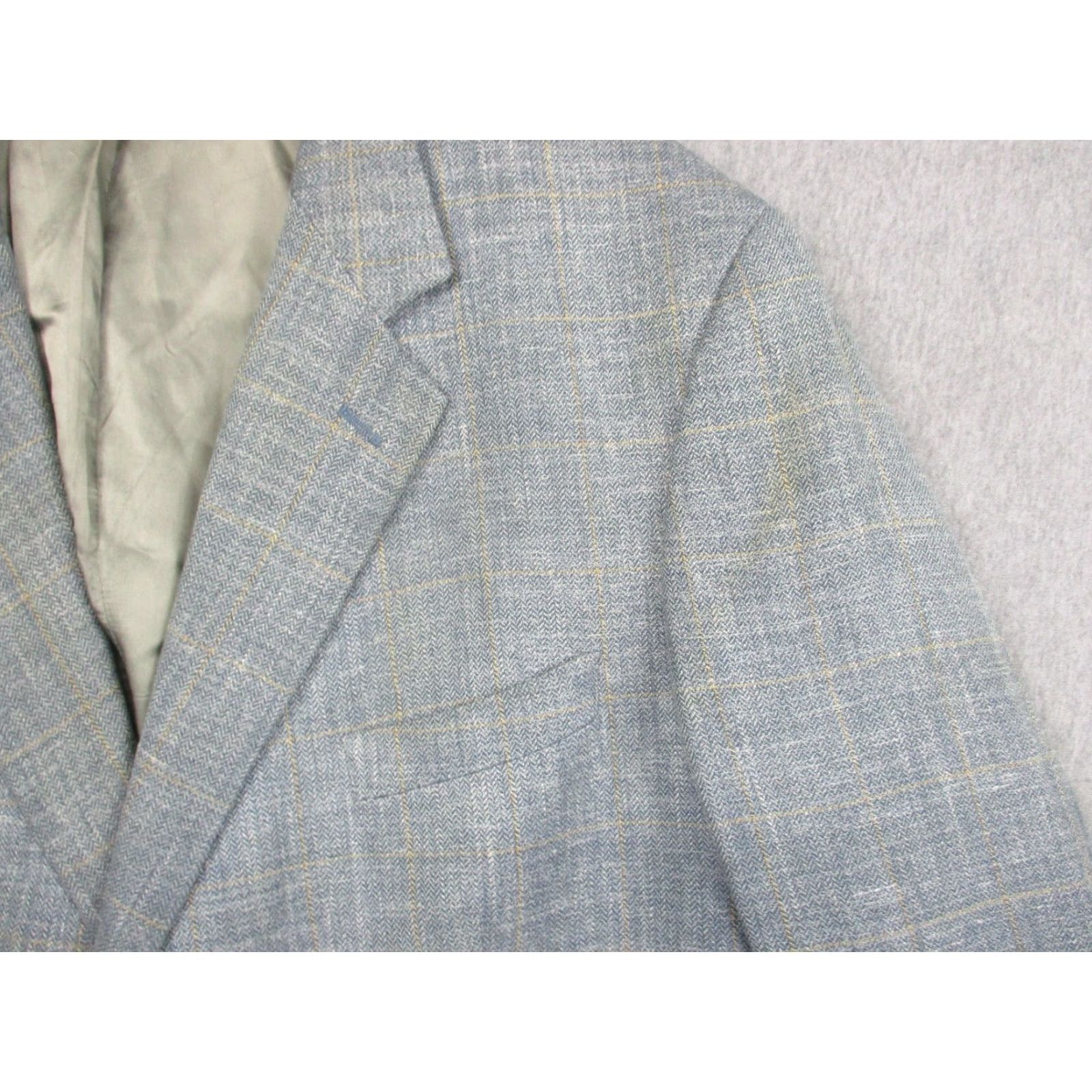 Brooks Brothers Brooks Brothers Sport Coat Men 46 Regular Gray Windowpane Herringbone Notch Two-Button Jacket Blazer USA Regular Fit Tweed Plaid 2 Piece Size 46R - 2 Thumbnail