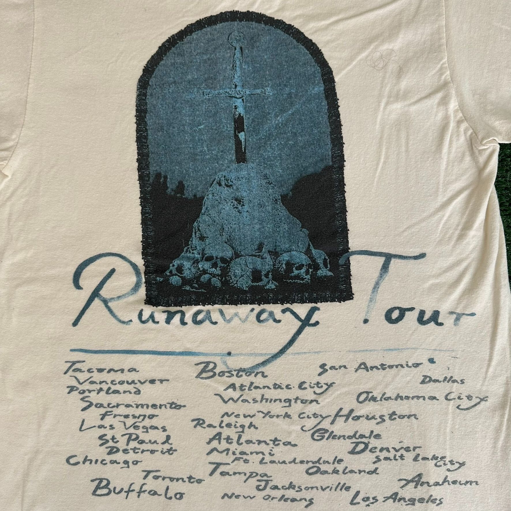 Tultex Post Malone Runaway Tour 2018 T-Shirt White S Double Sided S Size US S / EU 44-46 / 1 - 5 Thumbnail