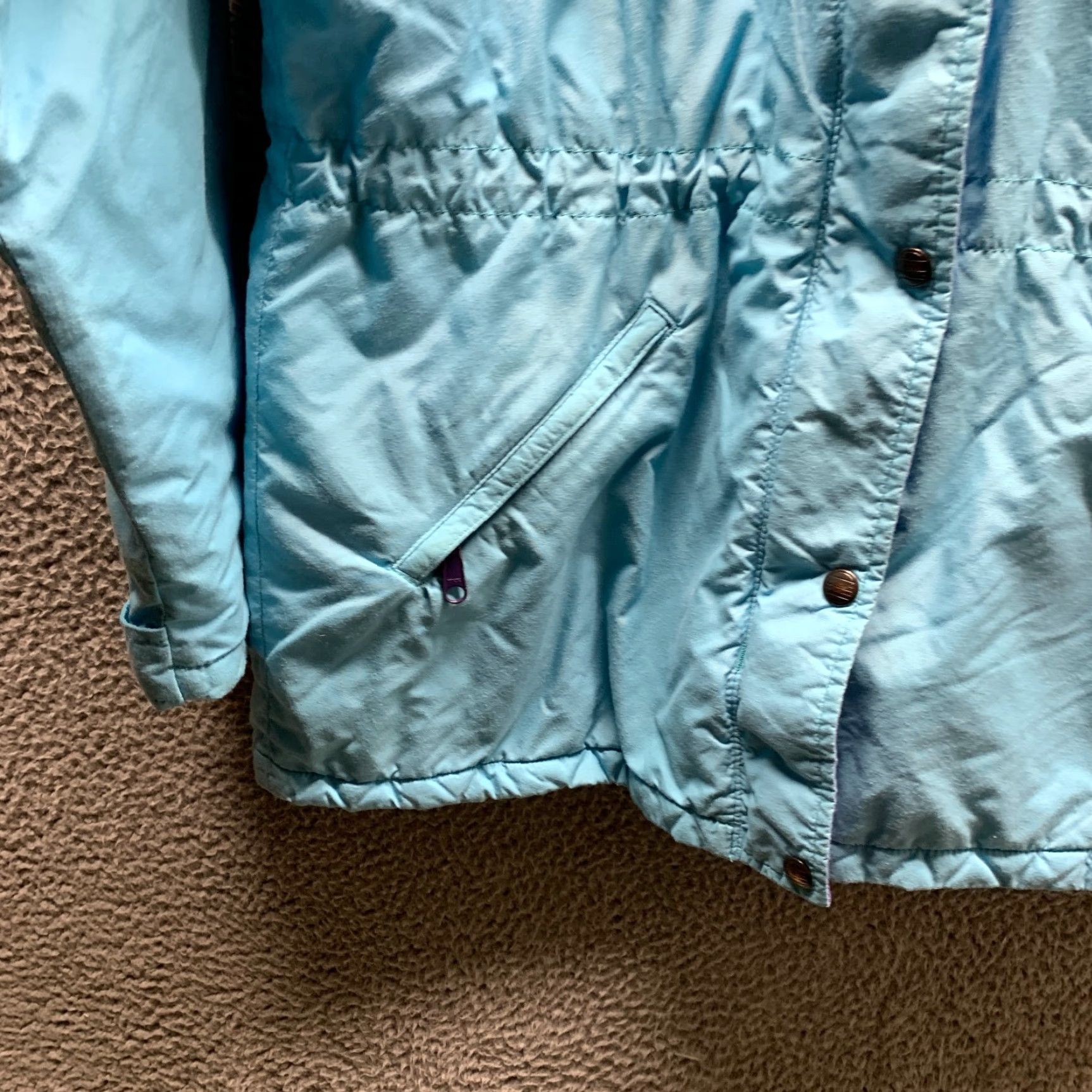 Vintage VINTAGE L.L. Bean Jacket Womens Medium Blue Gray Coat Zip Hooded Puffer Casual Parka 90s Mens/Womens Size M / US 6-8 / IT 42-44 - 4 Thumbnail