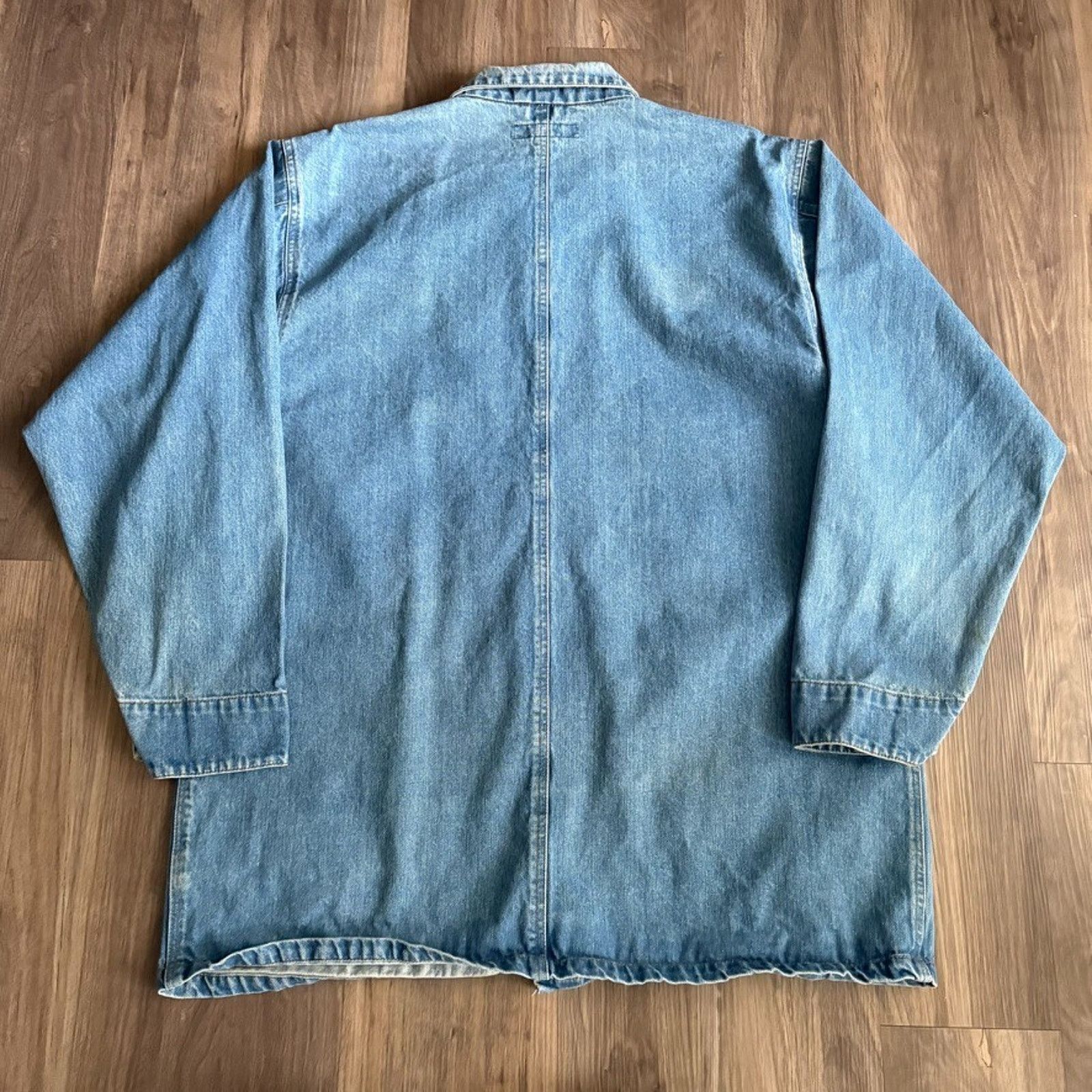 Vintage Vintage Denim Chore Jacket Men's Size XL Blue Cotton Size US XL / EU 56 / 4 - 7 Thumbnail