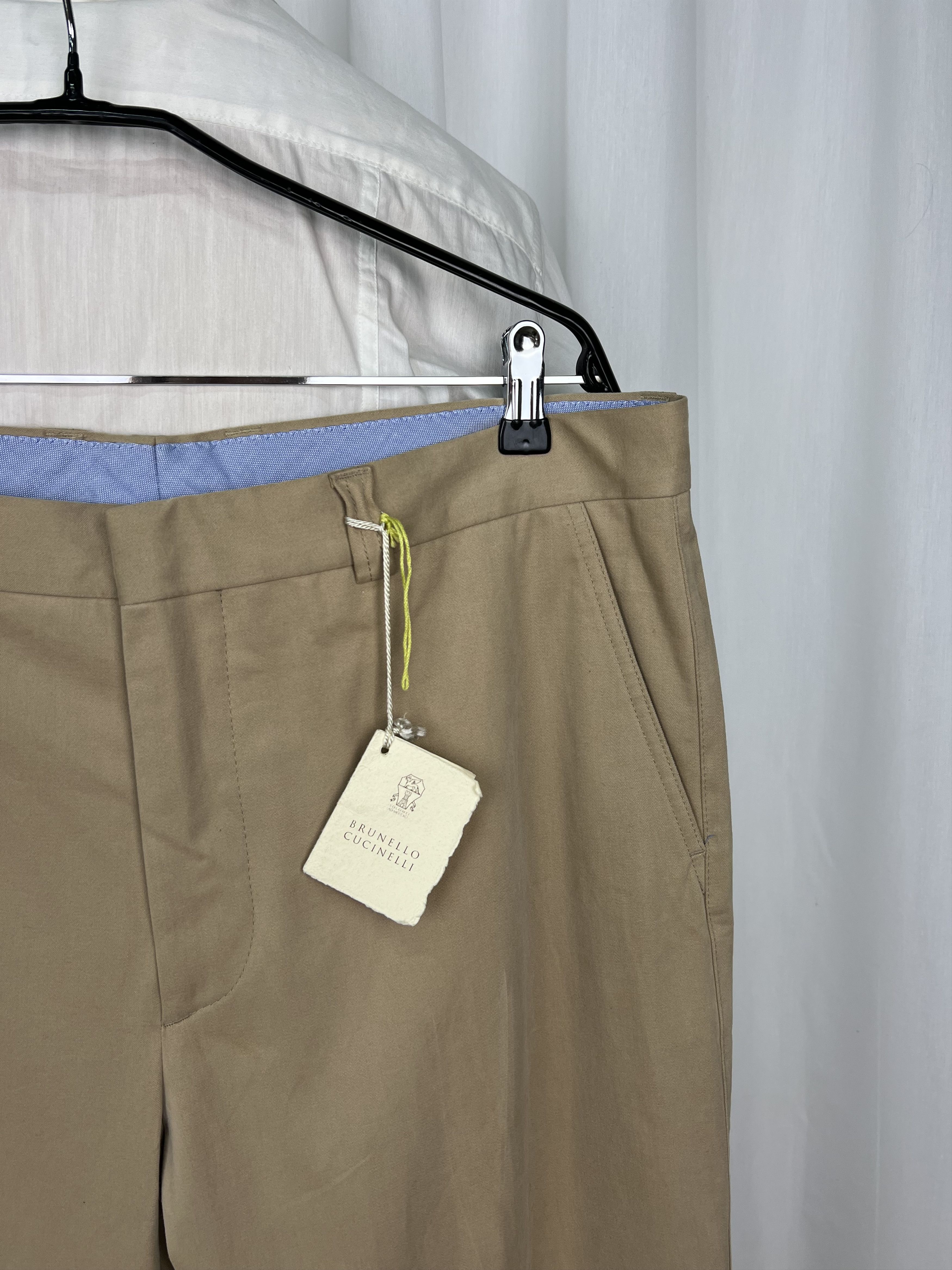 Brunello Cucinelli NWT Premium Cotton Slim Cargo Pants Size US 38 / EU 54 - 3 Thumbnail