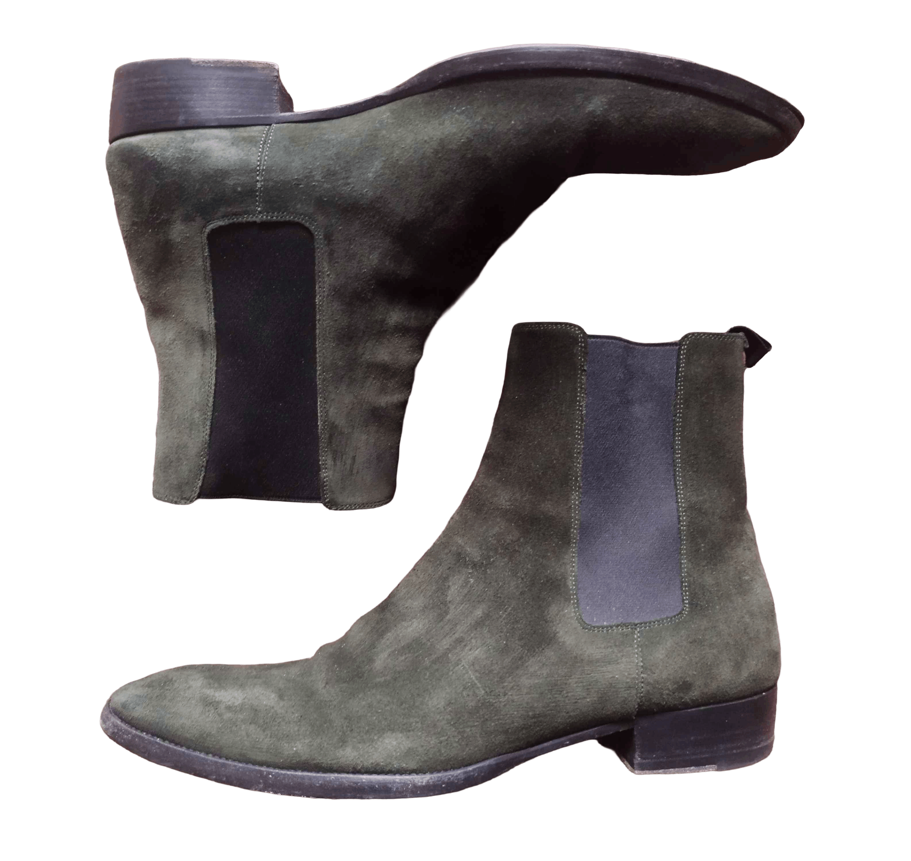 Saint Laurent Paris Saint Laurent Wyatt Chelsea boots in suede Size US 12 / EU 45 - 2 Thumbnail