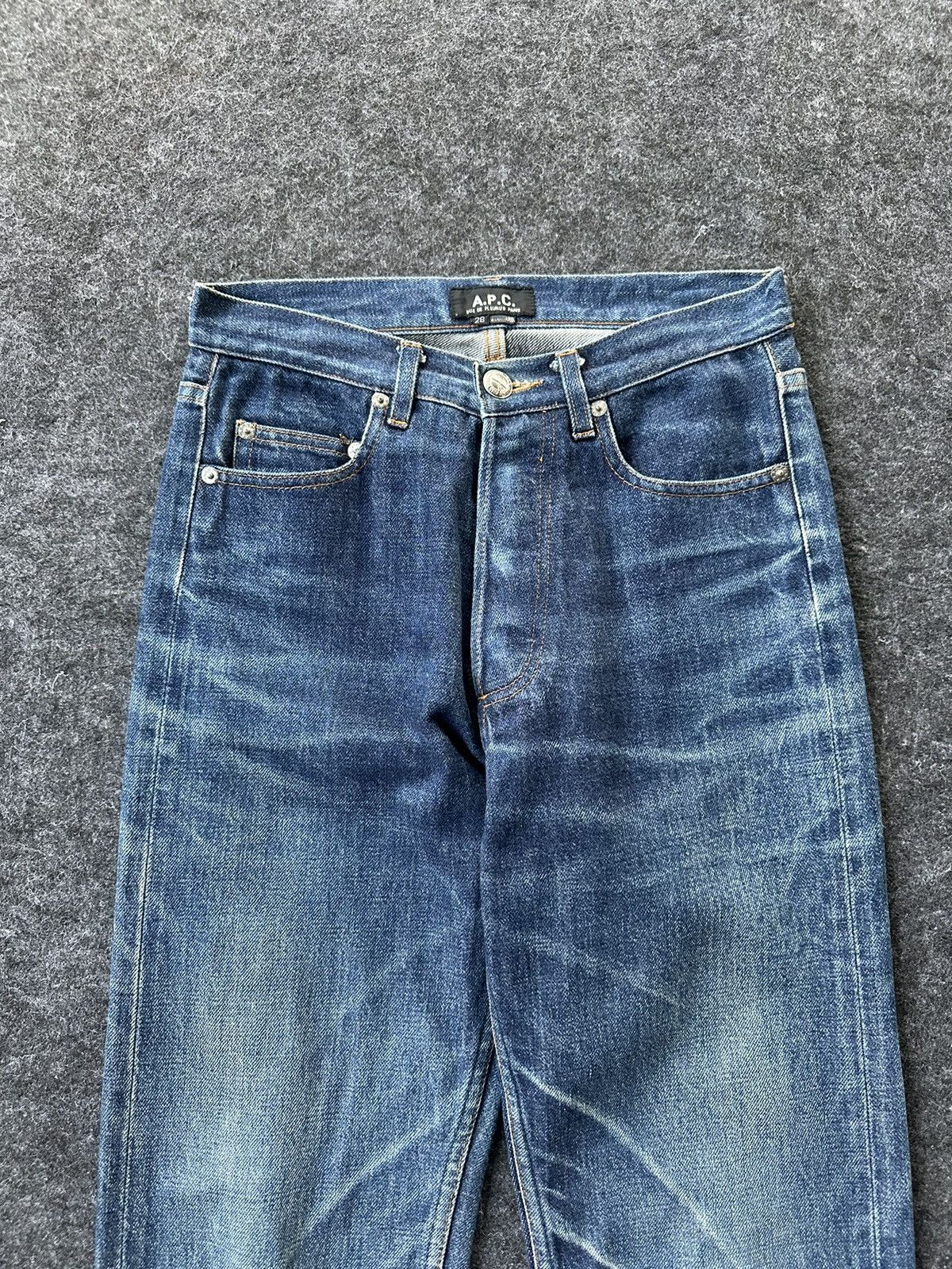 A.P.C. Vintage APC Selvedge Distressed Denim Waist 26 D379 Size US 26 / EU 42 - 3 Thumbnail