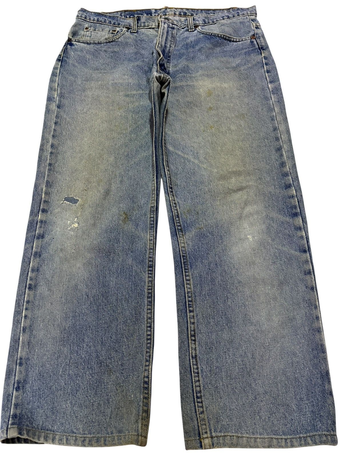 Levi's Vtg 80s Levis 505 Distressed Jeans Size US 36 / EU 52 - 1 Thumbnail