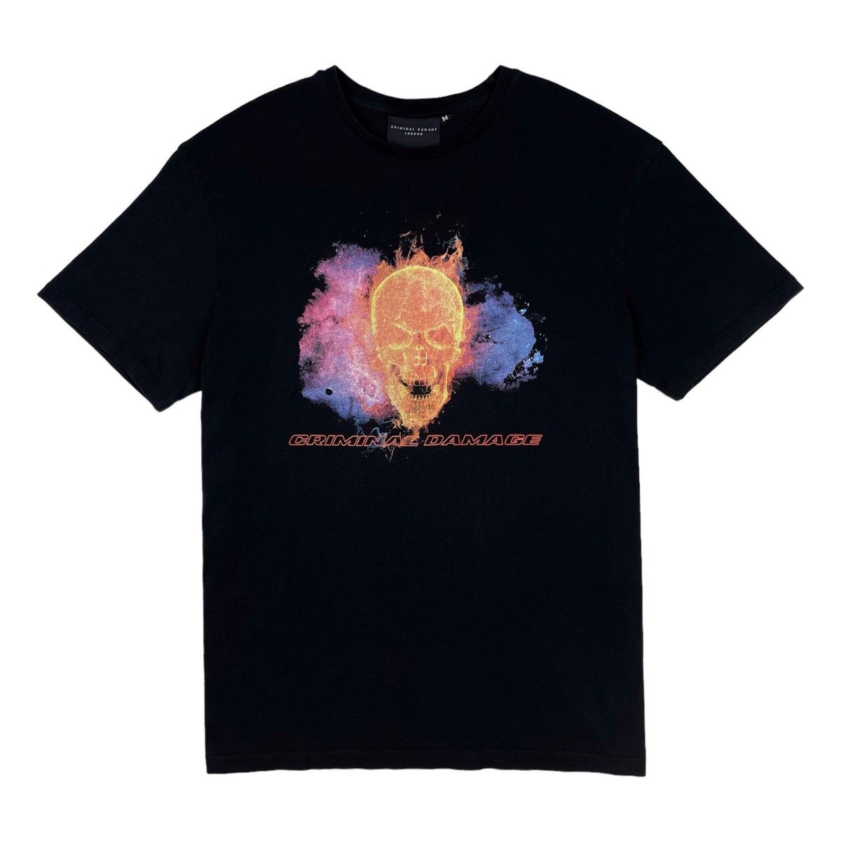 Criminal Damage Criminal Damage Flaming Skull T-Shirt Size US M / EU 48-50 / 2 - 2 Thumbnail