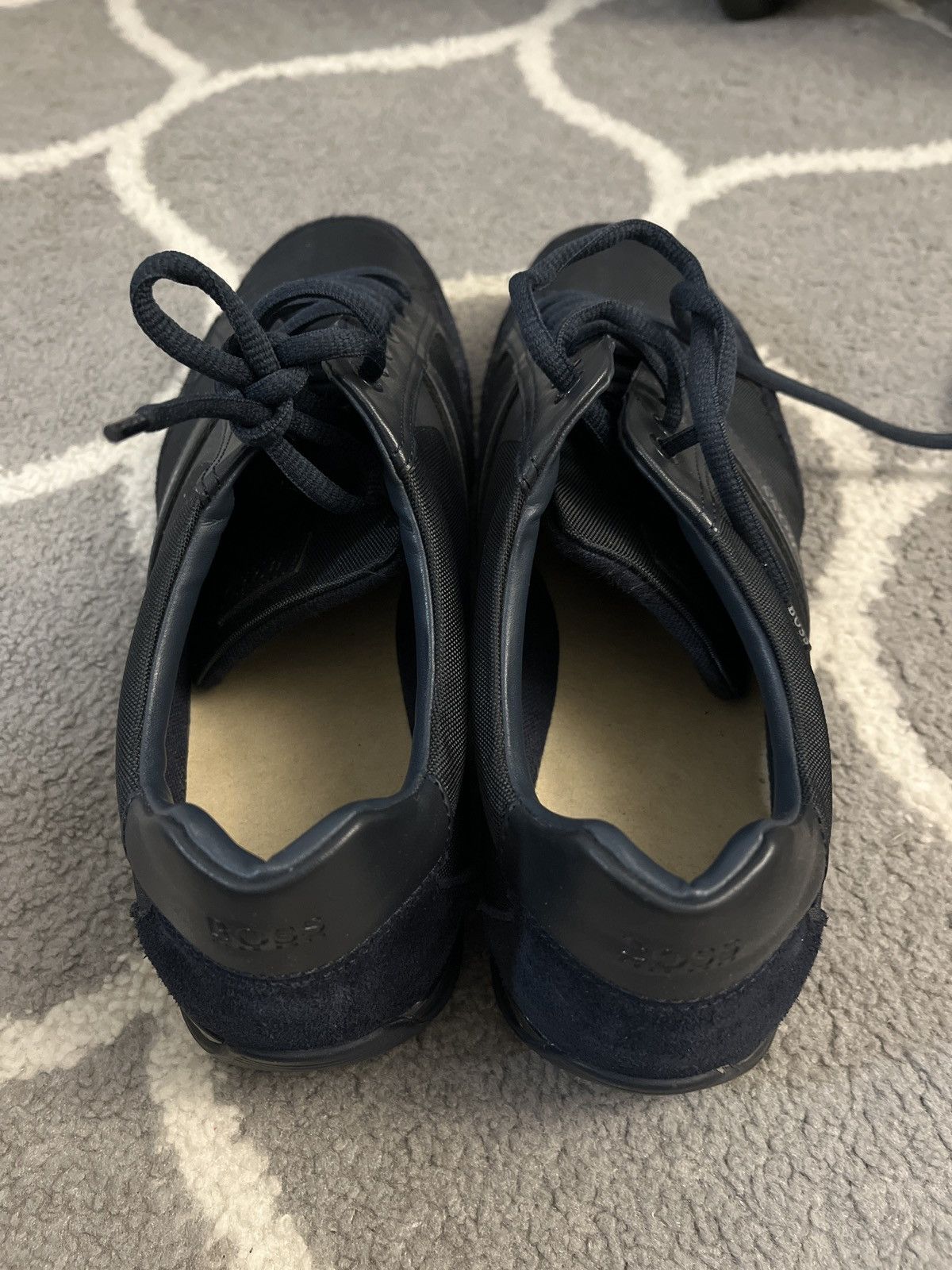 Hugo Boss Hugo Boss | MIXED-MATERIAL TRAINERS WITH SUEDE AND FAUX LEATHER Size US 11.5 / EU 44-45 - 2 Thumbnail