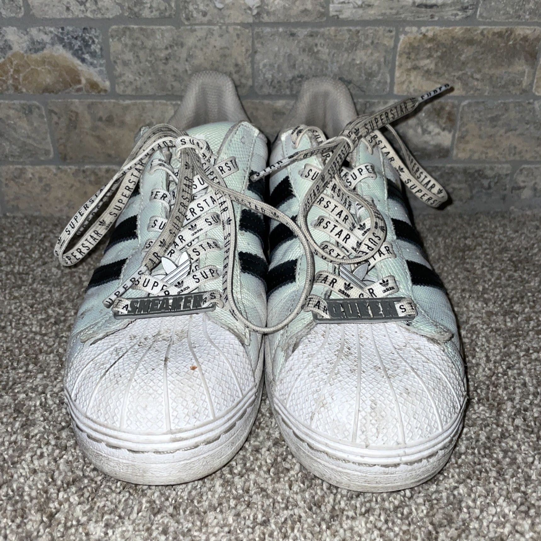 Adidas Adidas white sneakers Womens size 8 Sneaker Athletic Shoes White Womens 8 Size US 8 / IT 38 - 3 Thumbnail