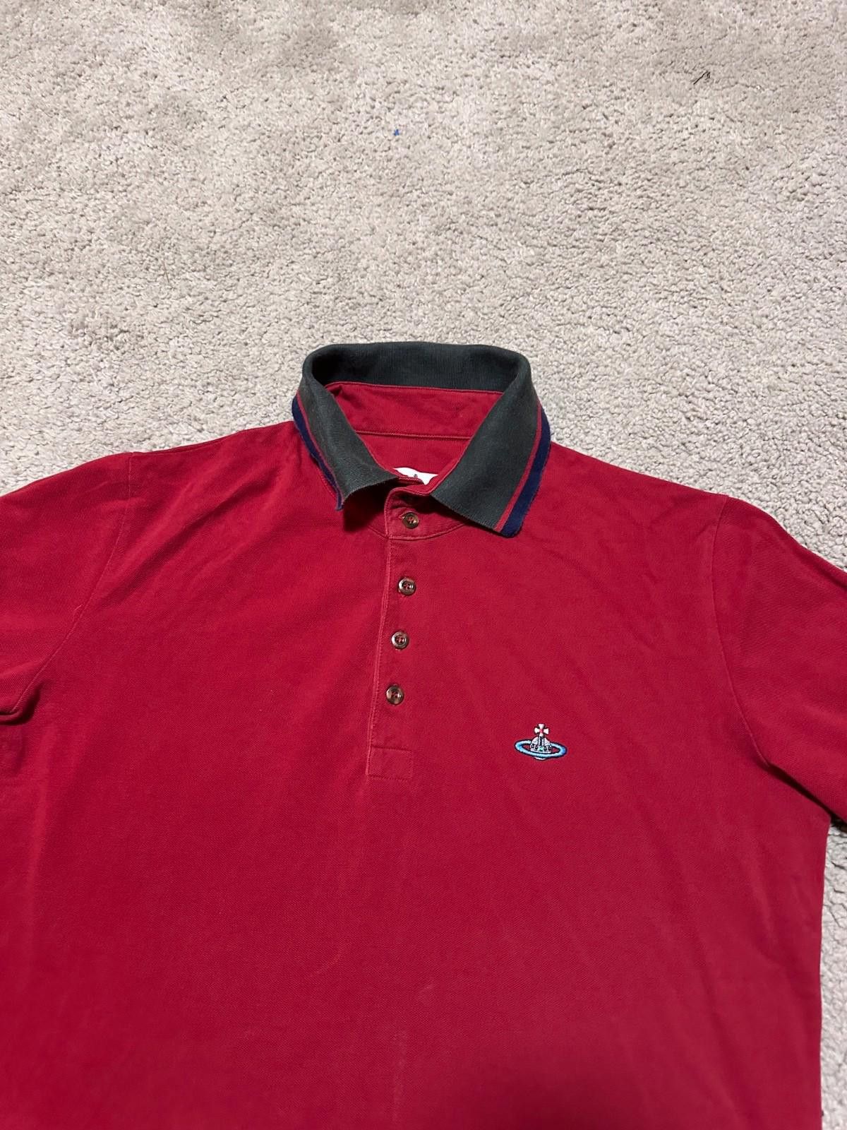 Vivienne Westwood Vivienne Westwood Polo Shirt Men Red Logo T-shirt Sz L Size US L / EU 52-54 / 3 - 3 Thumbnail