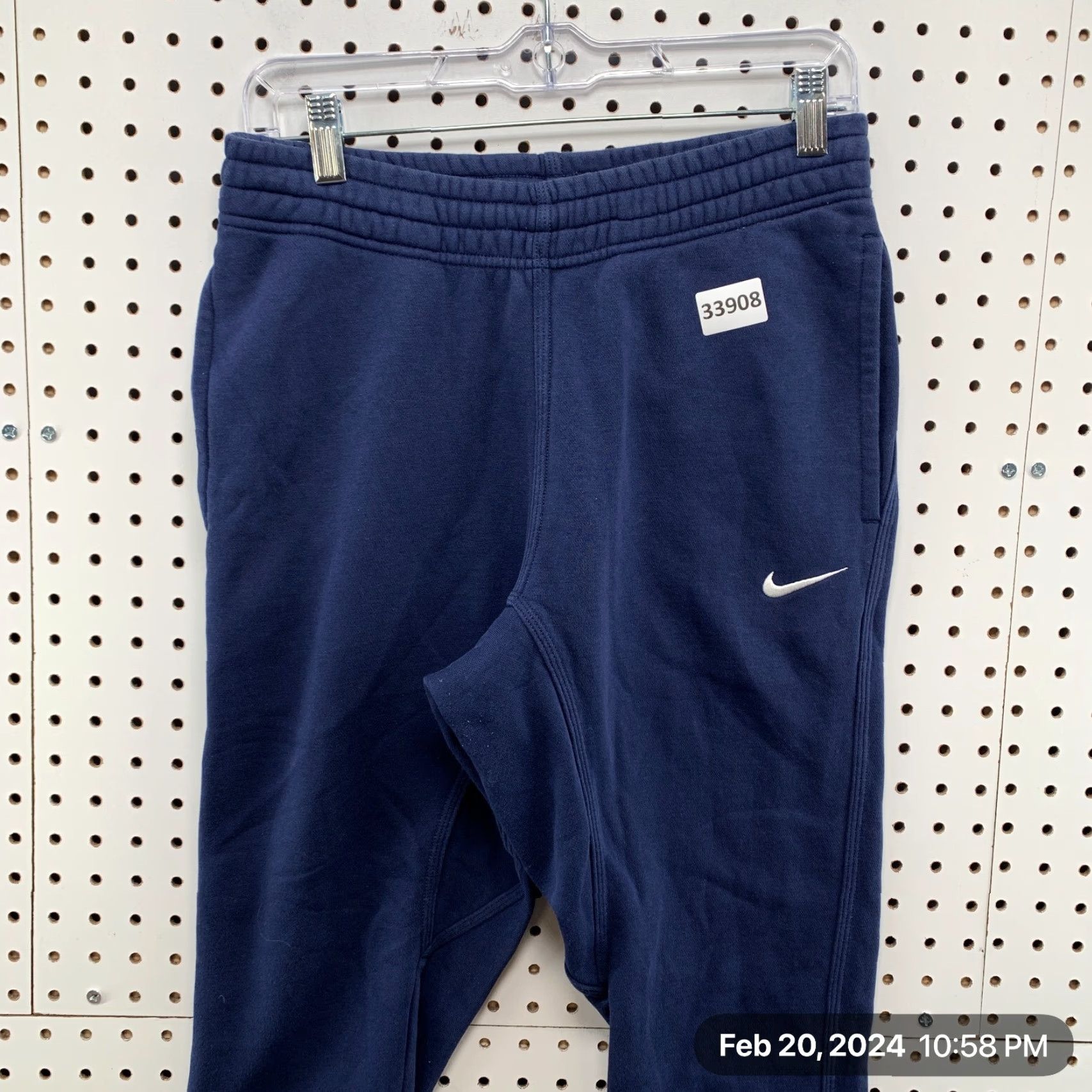 Nike VINTAGE Nike Sweatpants Mens S Blue SPell Out Embroidered Swoosh 28x27.5 Size US S / EU 44-46 / 1 - 6 Thumbnail