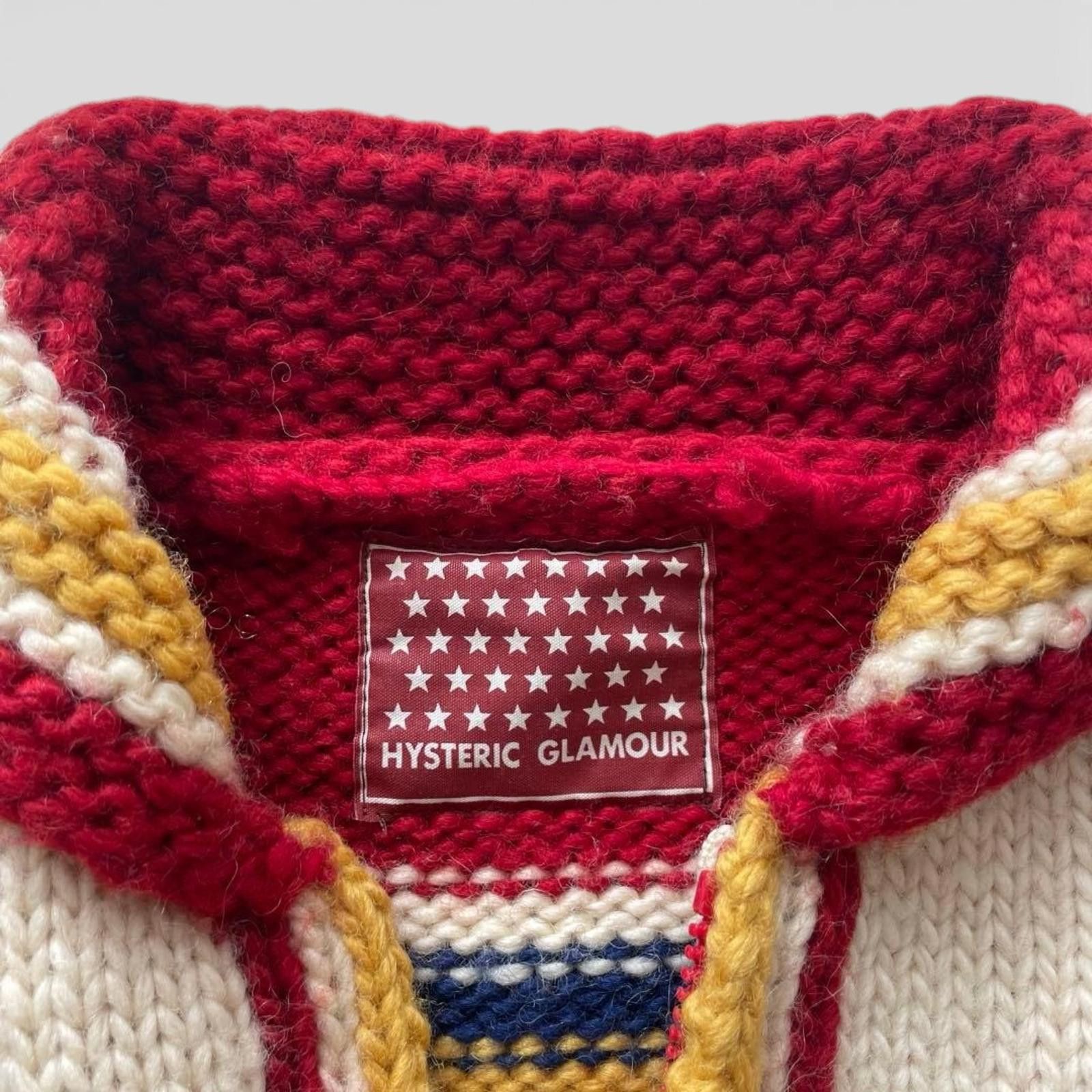 Hysteric Glamour Hysteric Glamour - Wool Knit Sweater Cardigan Bold Text Size US M / EU 48-50 / 2 - 5 Thumbnail