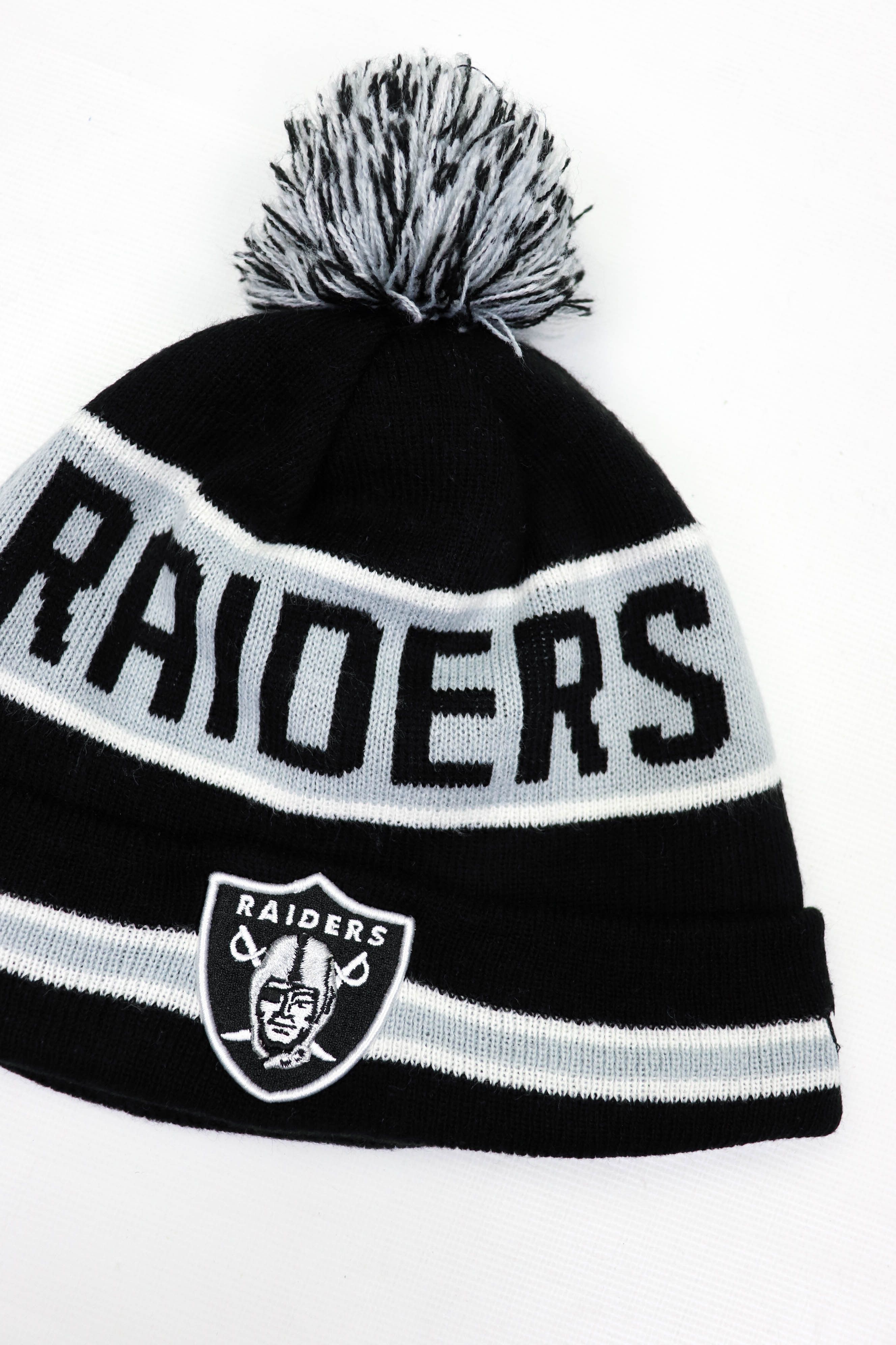NFL New Era Oakland Raiders NFL Vintage Striped Beanie Hat Size ONE SIZE - 8 Thumbnail