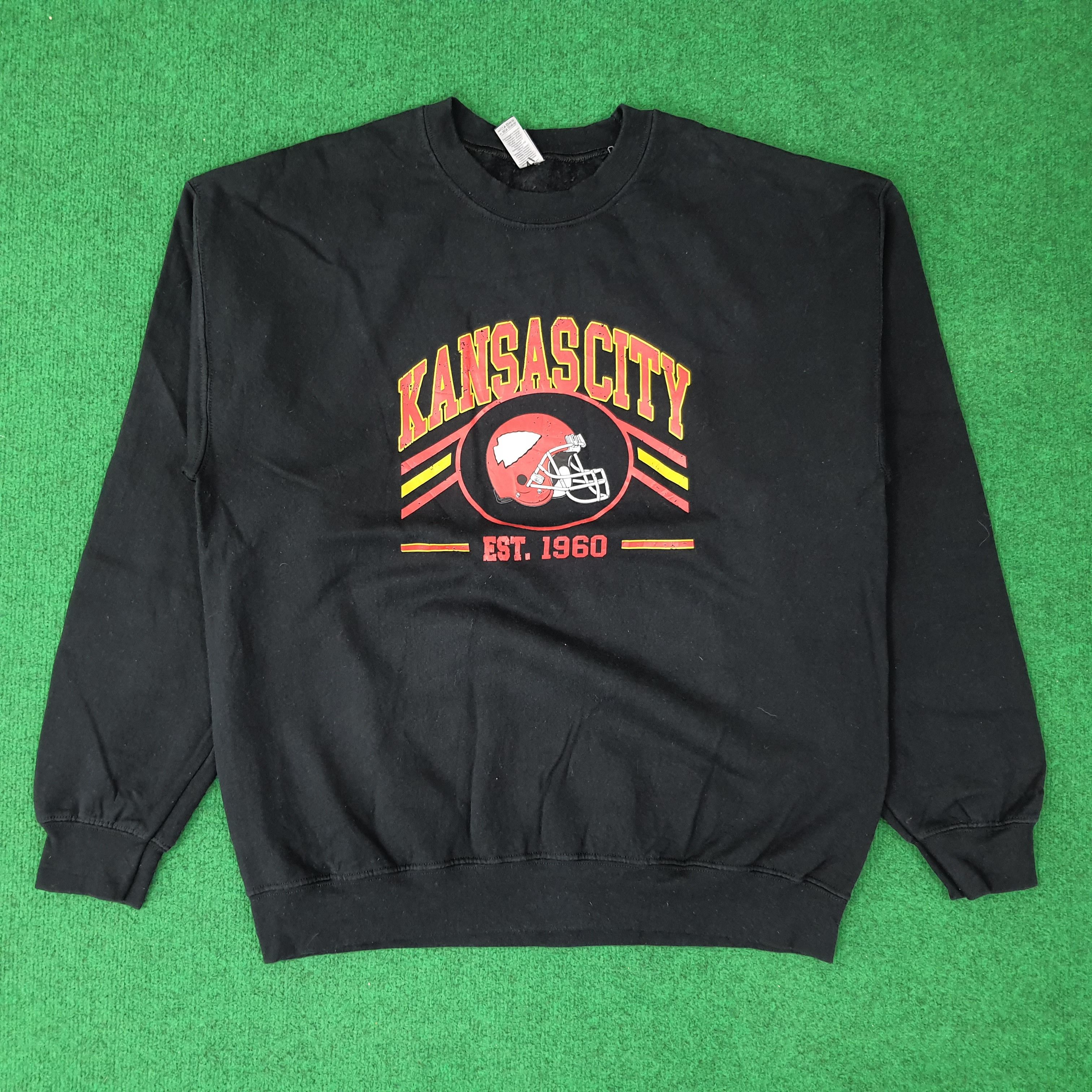 NFL Vintage KansasCity American Football Team Sweatshirt C263N12 Size US M / EU 48-50 / 2 - 1 Thumbnail