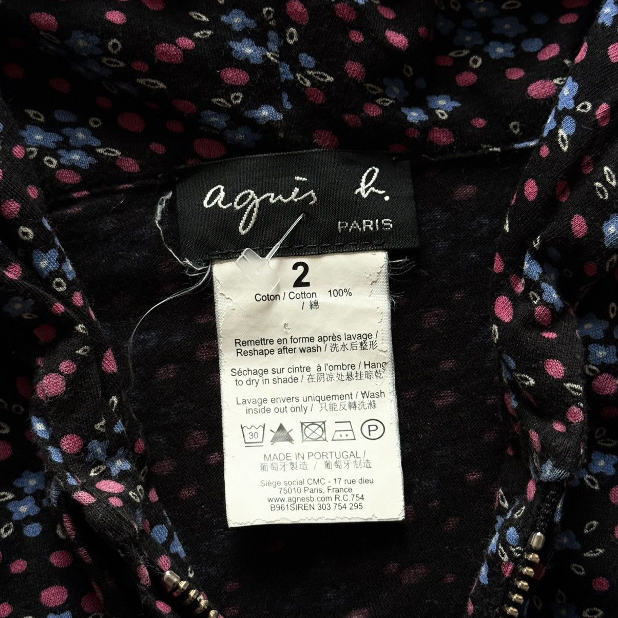 agnes b. Vintage Agnes B Zip Hoodie France Cop Copine Vibe Size M / US 6-8 / IT 42-44 - 4 Thumbnail