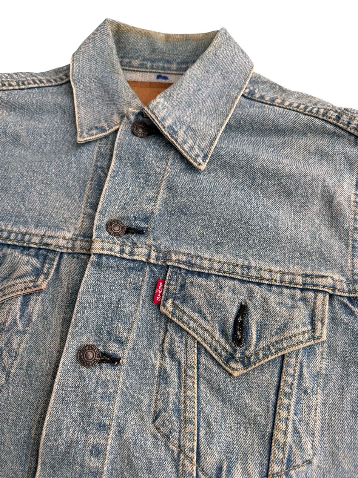 Levi's × Levi's Vintage Clothing × Vintage Vintage Levis 557 Trucker Denim Jackwt Size US XXS / EU 40 - 9 Thumbnail
