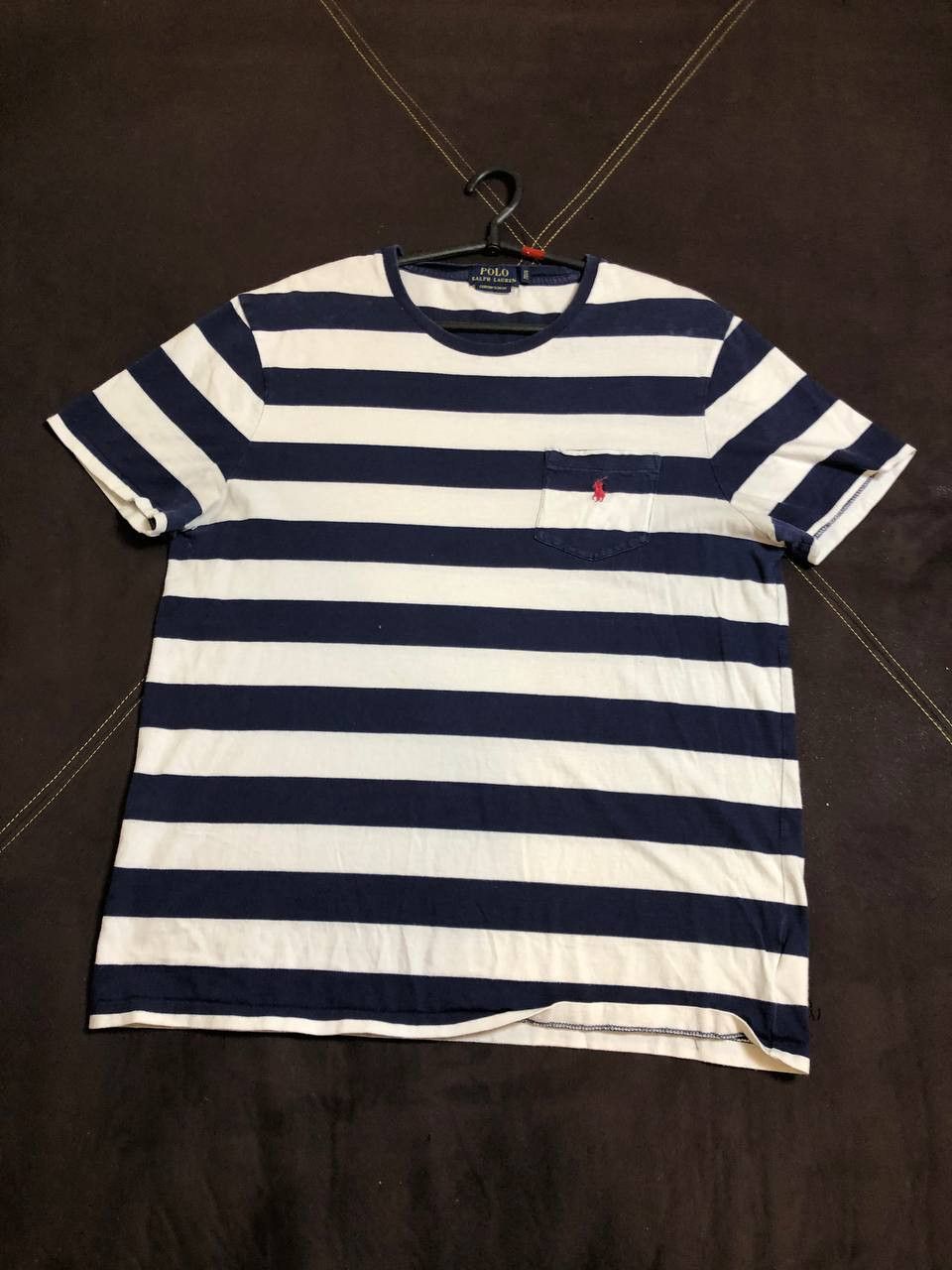 Polo Ralph Lauren Polo Ralph Lauren Shirt Navy Striped Classic Fit Crewneck Size US L / EU 52-54 / 3 - 1 Thumbnail