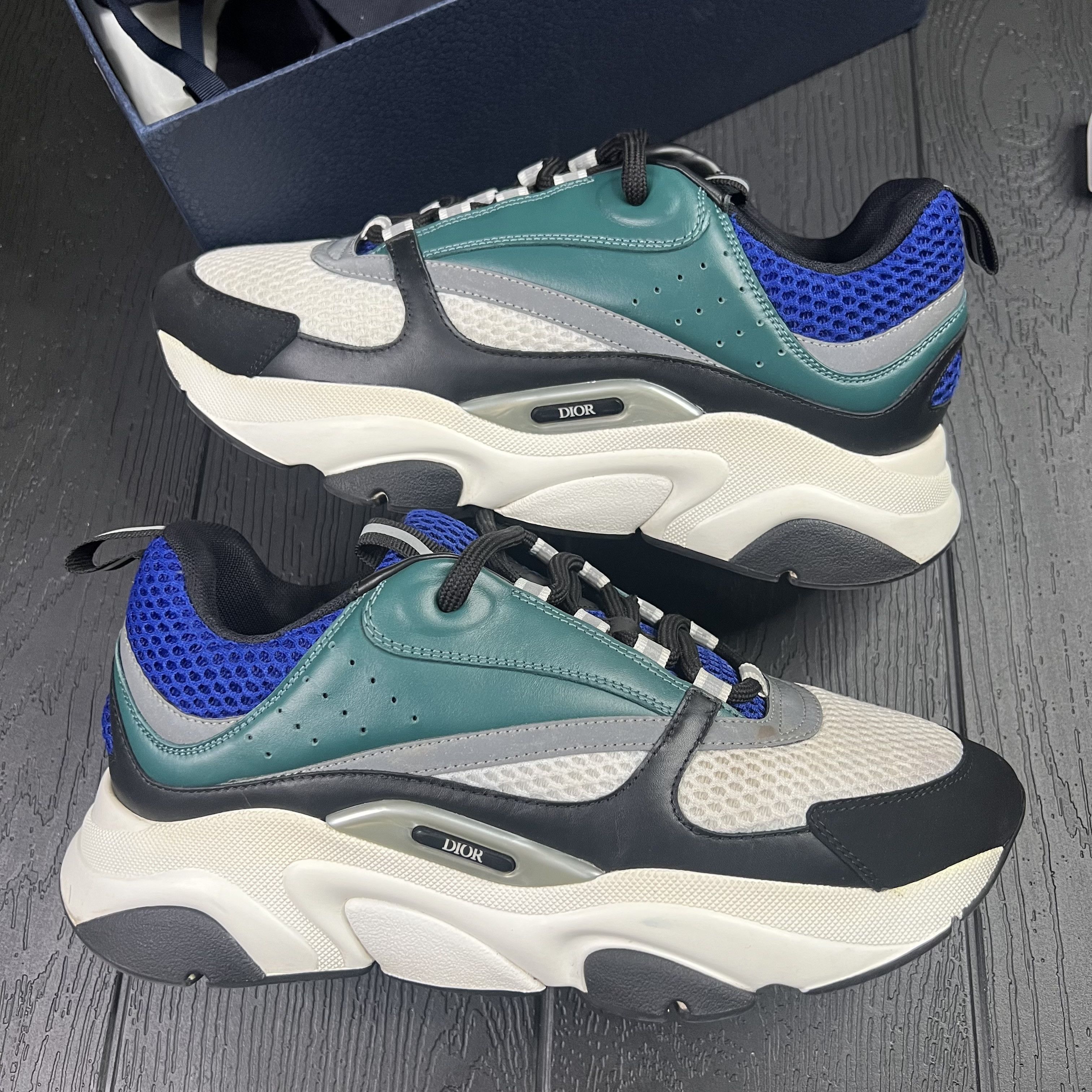 Dior Dior B22 Blue Deep Green Size US 9 / EU 42 - 2 Thumbnail