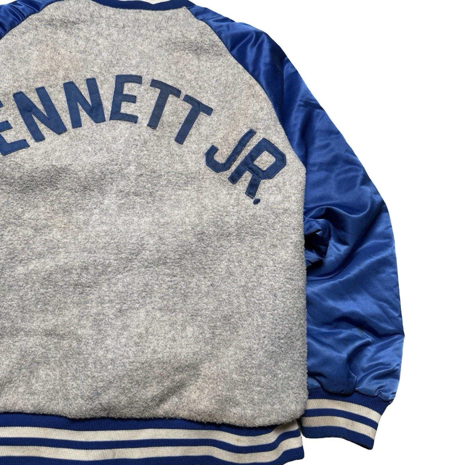 Vintage Vintage 60s Pyramid Bennett JR Wool Satin Varsity Jacket S Size US S / EU 44-46 / 1 - 2 Thumbnail