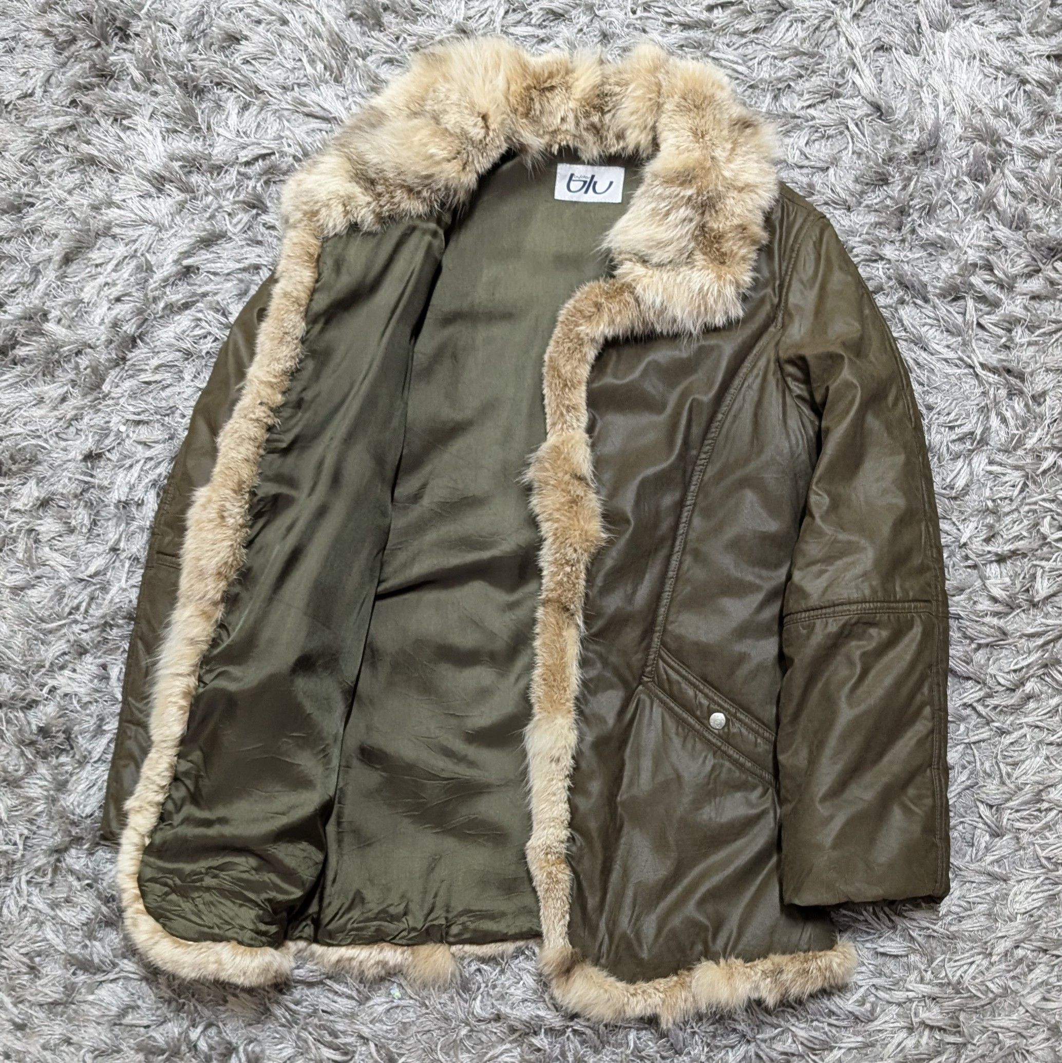 Byblos Byblos Blu Impeccable Lined Fur Coat Italian Winter Jacket Size S / US 4 / IT 40 - 3 Thumbnail