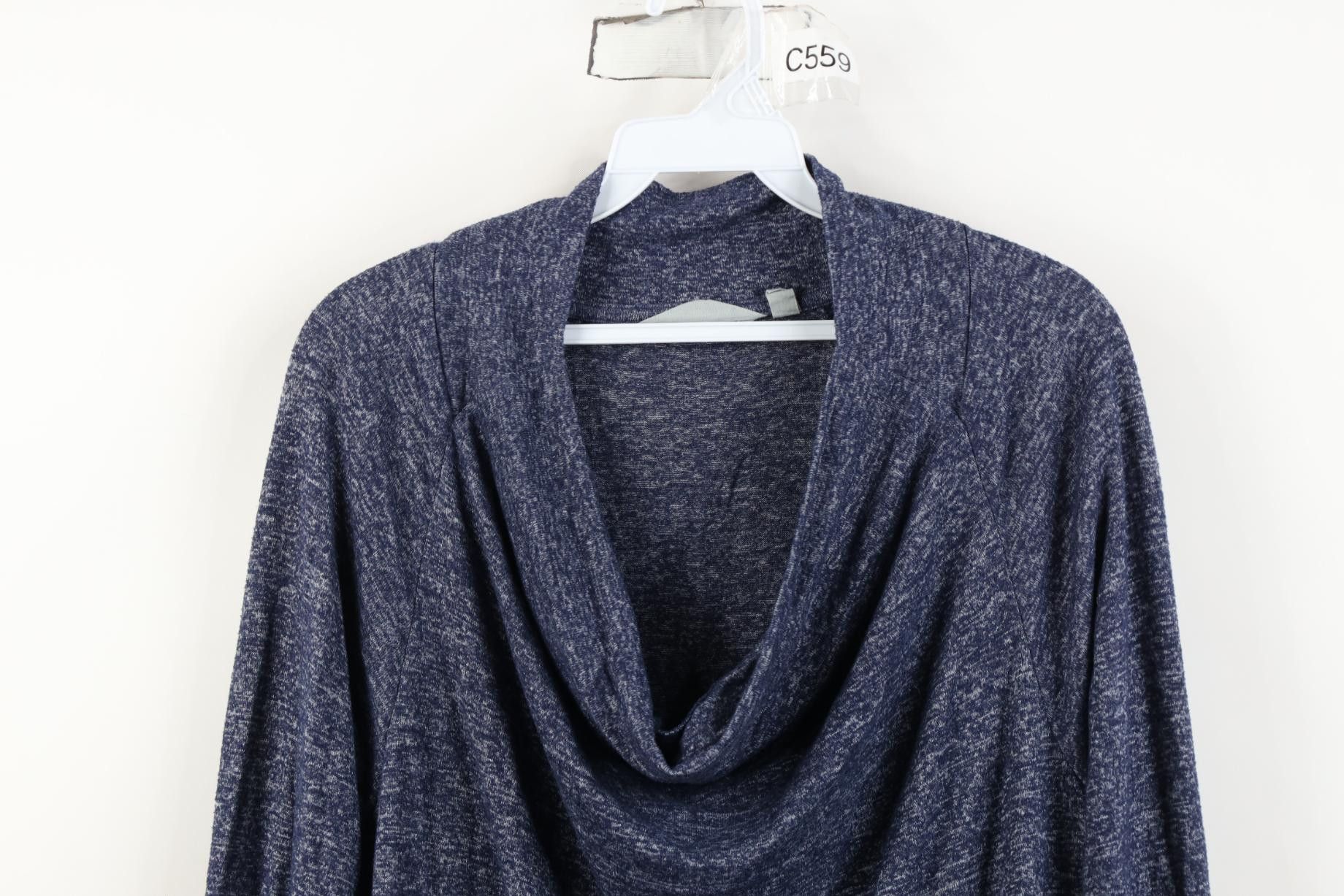 Athleta Athleta Grateful Cowl Neck Pullover Top Heather Blue Size XL / US 12-14 / IT 48-50 - 2 Thumbnail