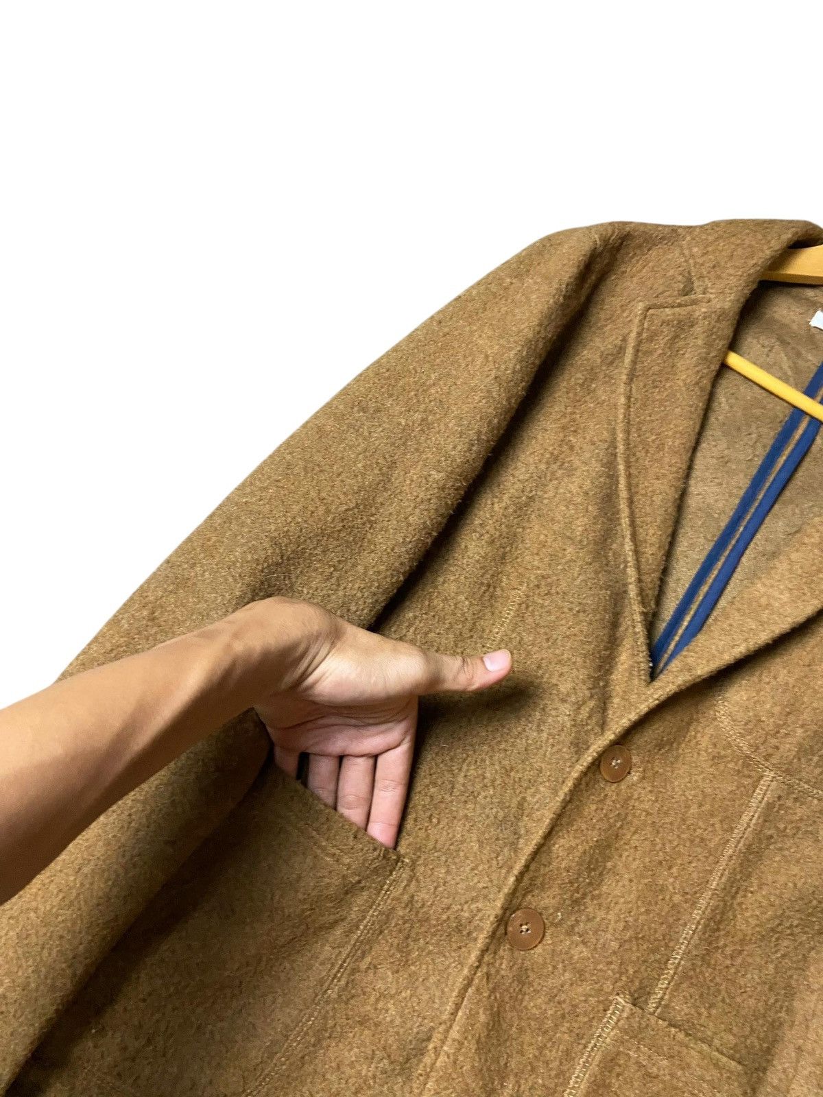 Japanese Brand × Other × Vintage NEVER END Brand Wool Liester Light Blazer (130) Size US L / EU 52-54 / 3 - 3 Thumbnail