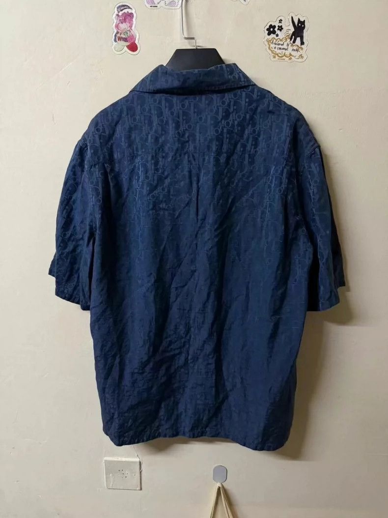 Dior Dior Deep Blue Short Sleeve Shirt-2506 Size US L / EU 52-54 / 3 - 2 Thumbnail