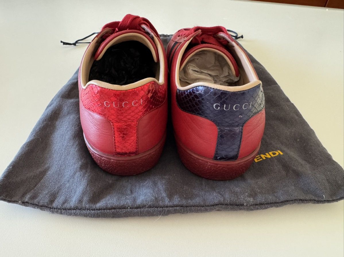Gucci Gucci Ace Sneakers in Red Size US 9.5 / EU 42-43 - 4 Thumbnail