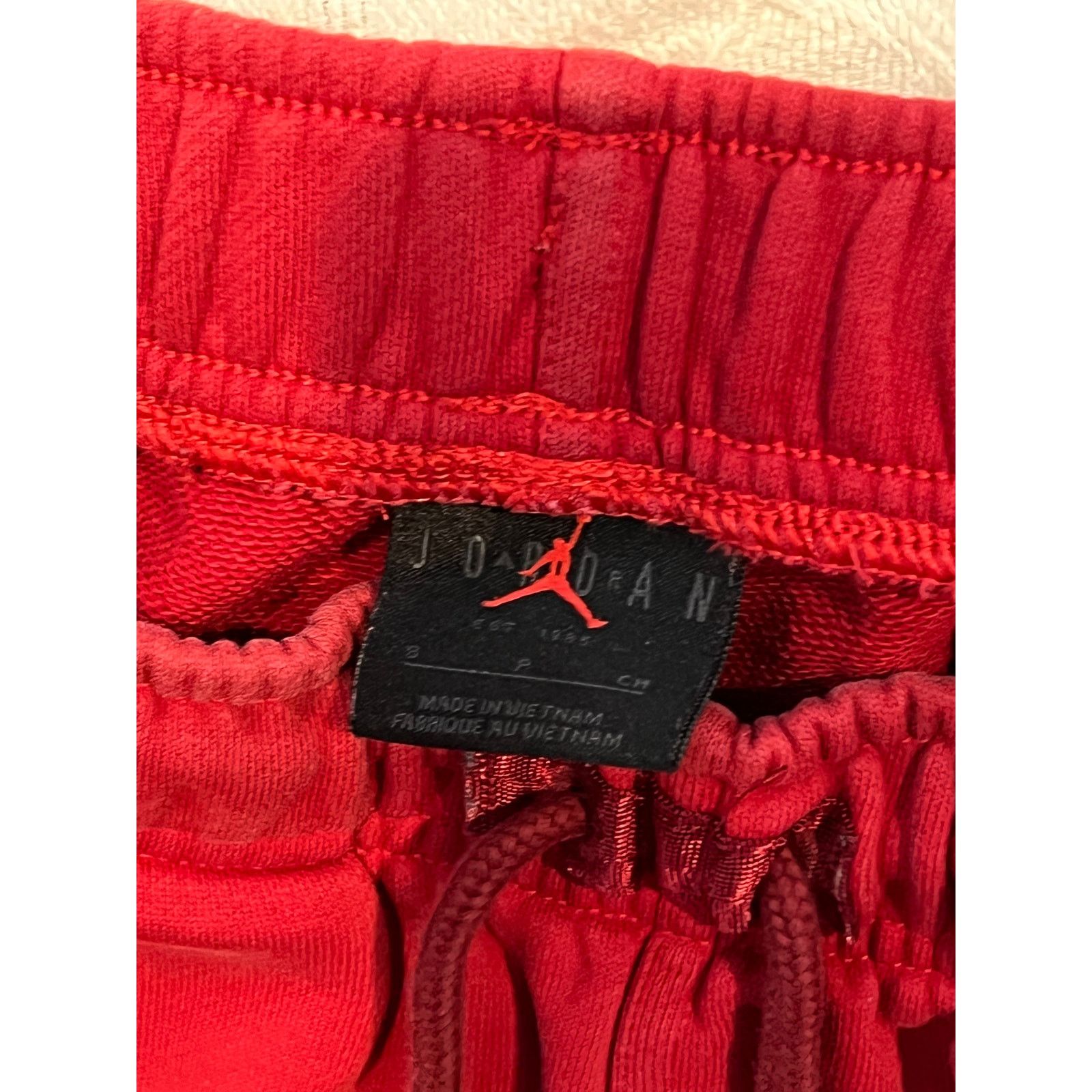 Nike Nike Air Jordan Red Cuffed Sweatpants Joggers Mens Small Size US 30 / EU 46 - 3 Thumbnail