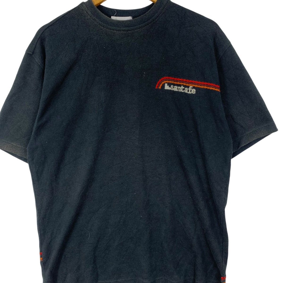 Vintage Vintage SANTA FE JAPAN Embroidered Logo Tee Shirt Top Size L / US 10 / IT 46 - 3 Thumbnail