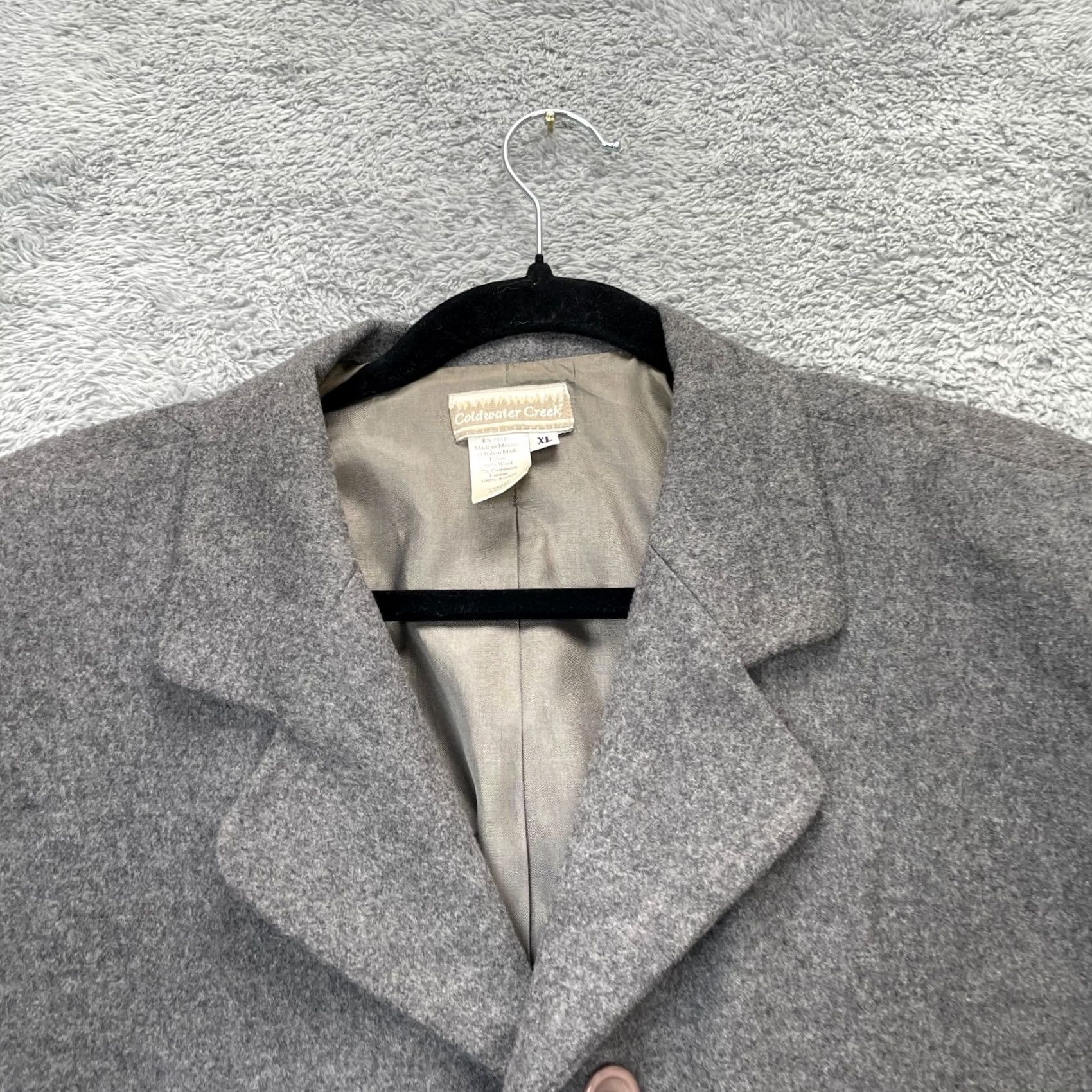 Coldwater Creek Vintage Coldwater Creek Jacket Womens XL Gray Coat Wool Blend Lined Size XL / US 12-14 / IT 48-50 - 6 Thumbnail