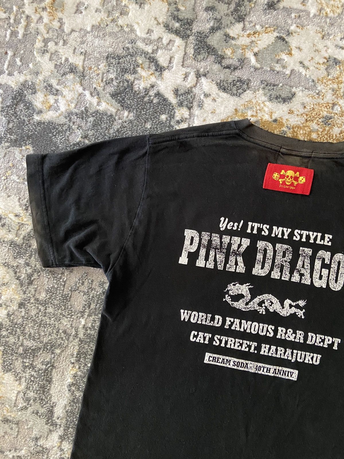 Japanese Brand 🔥PINK DRAGON CREAM SODA DISTRESSED 🔥 Size US L / EU 52-54 / 3 - 13 Thumbnail