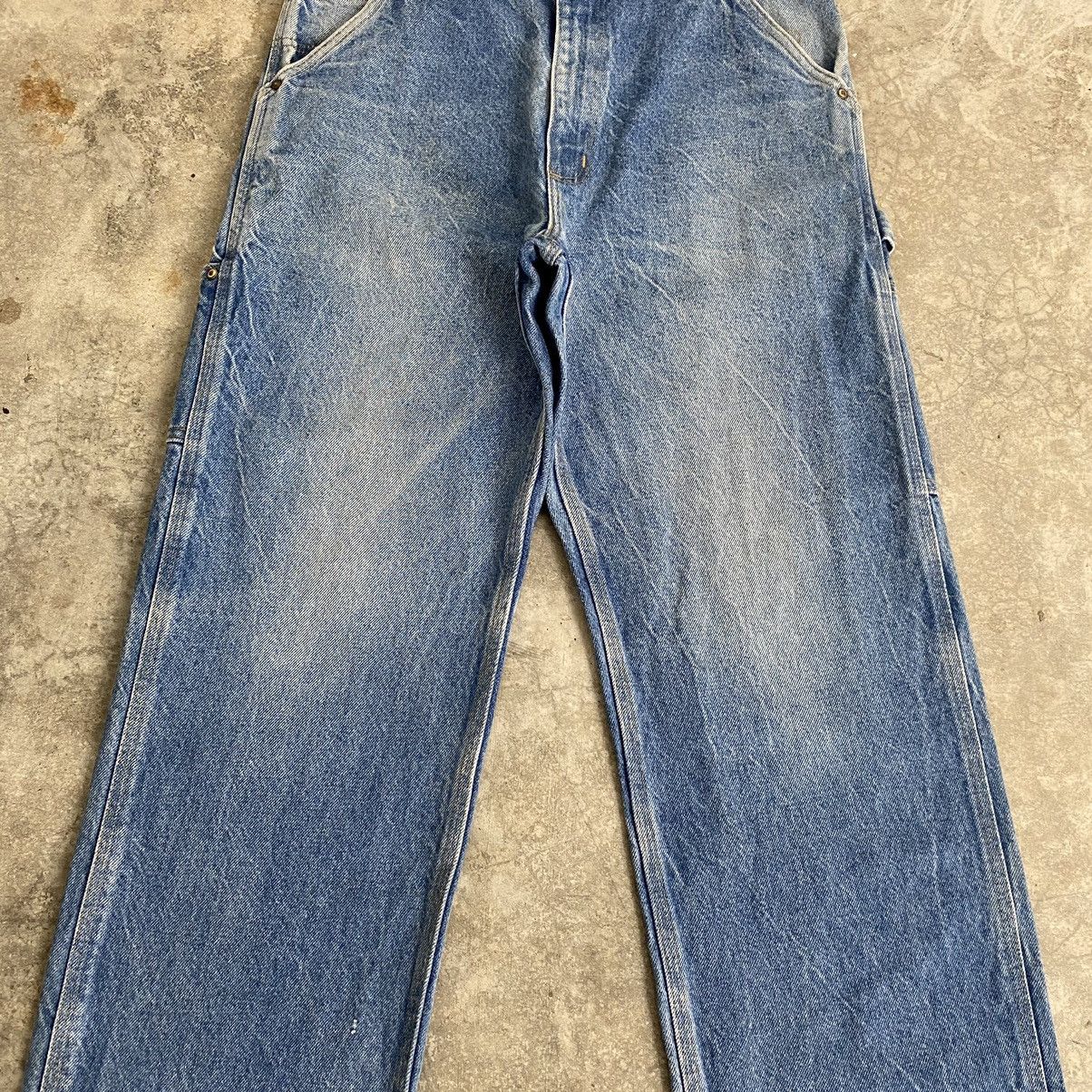 Carhartt Vintage Carhartt Faded Blue Carpenter Work Denim Jeans Size US 32 / EU 48 - 6 Thumbnail