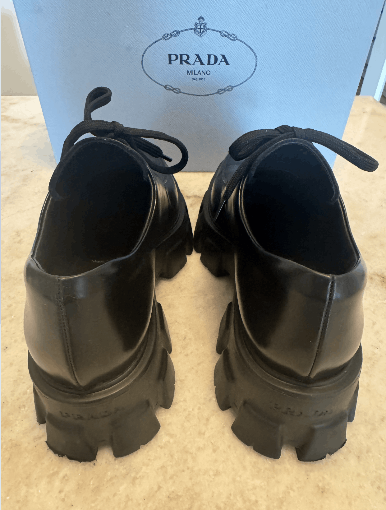 Prada Prada Monolith Leather Loafers Size US 8 / IT 38 - 10 Thumbnail