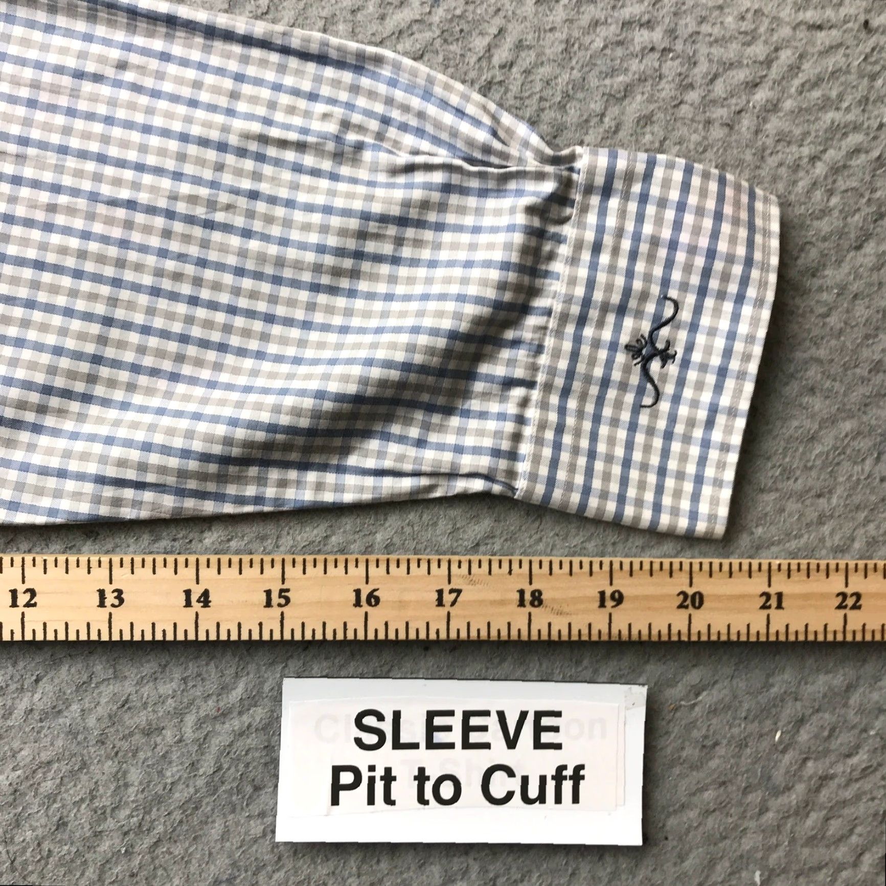 Peter Millar Peter Millar Button Down Long Sleeve Dress Shirt Mens Large Gingham Check Silk Blend Size 42R - 6 Thumbnail