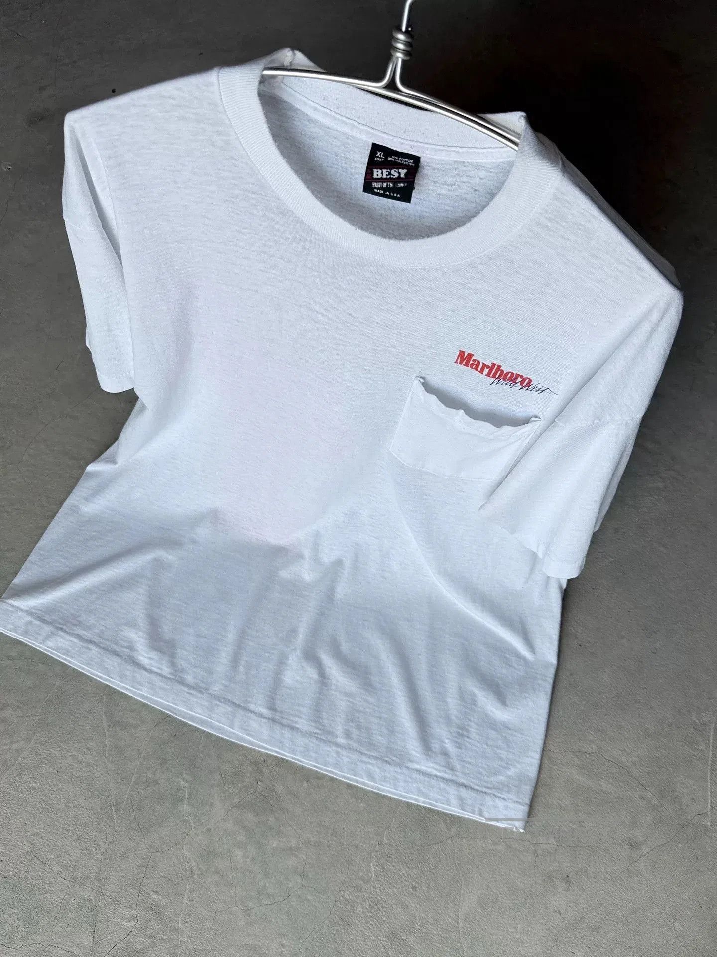 Vintage Vintage 90s Marlboro Cowboy Graphic Tee. Size US XL / EU 56 / 4 - 8 Thumbnail