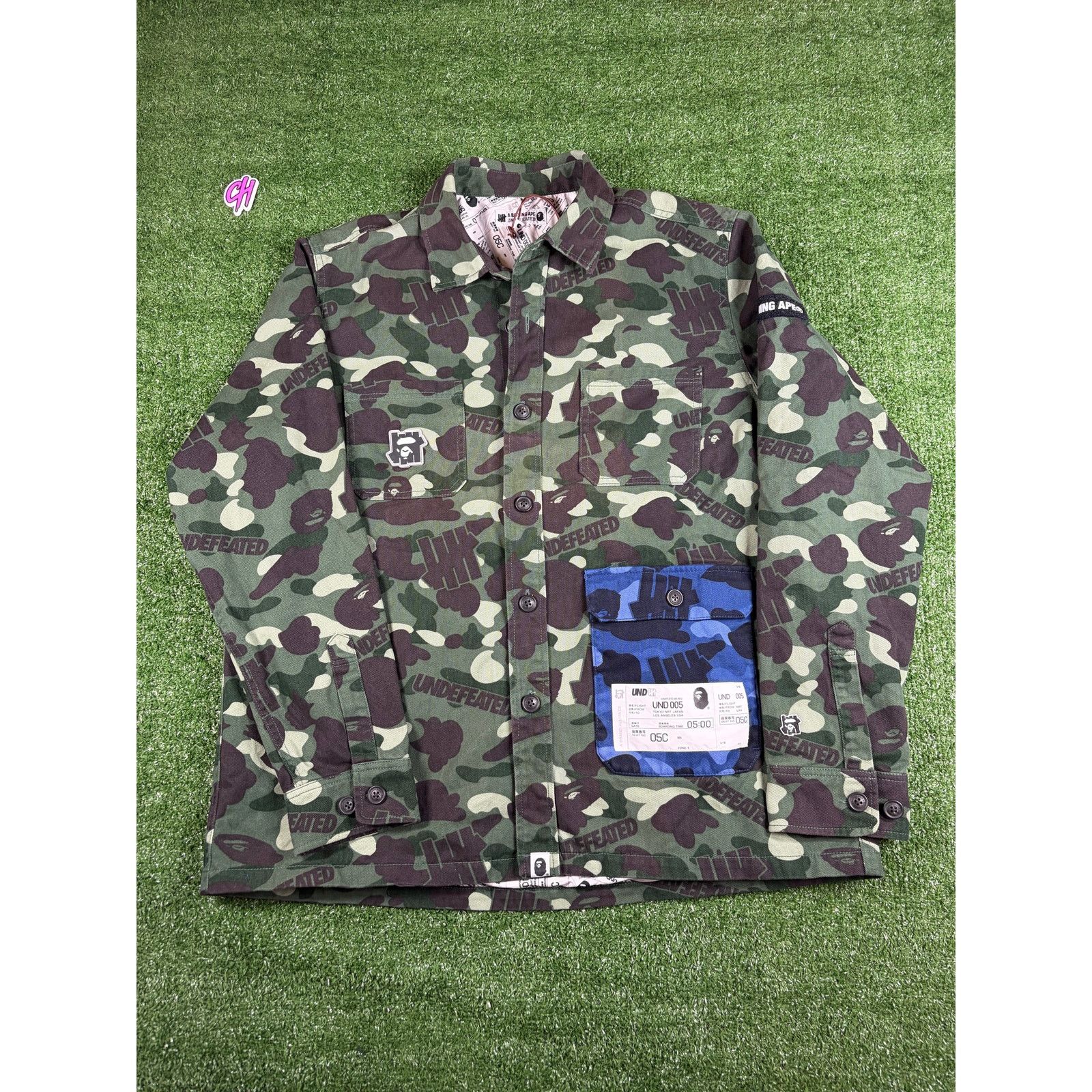 Bape BAPE X Undefeated Color Camo Flannel Jacket Size Large Size US L / EU 52-54 / 3 - 9 Thumbnail
