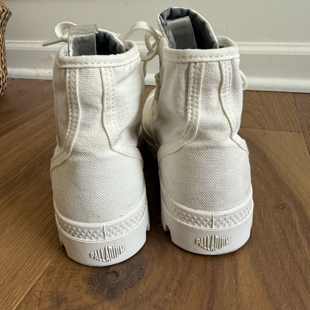 Palladium Palladium Pampa Hi Star White Chunky Lug Sole ahi Top Sneake Size US 7 / IT 37 - 6 Thumbnail